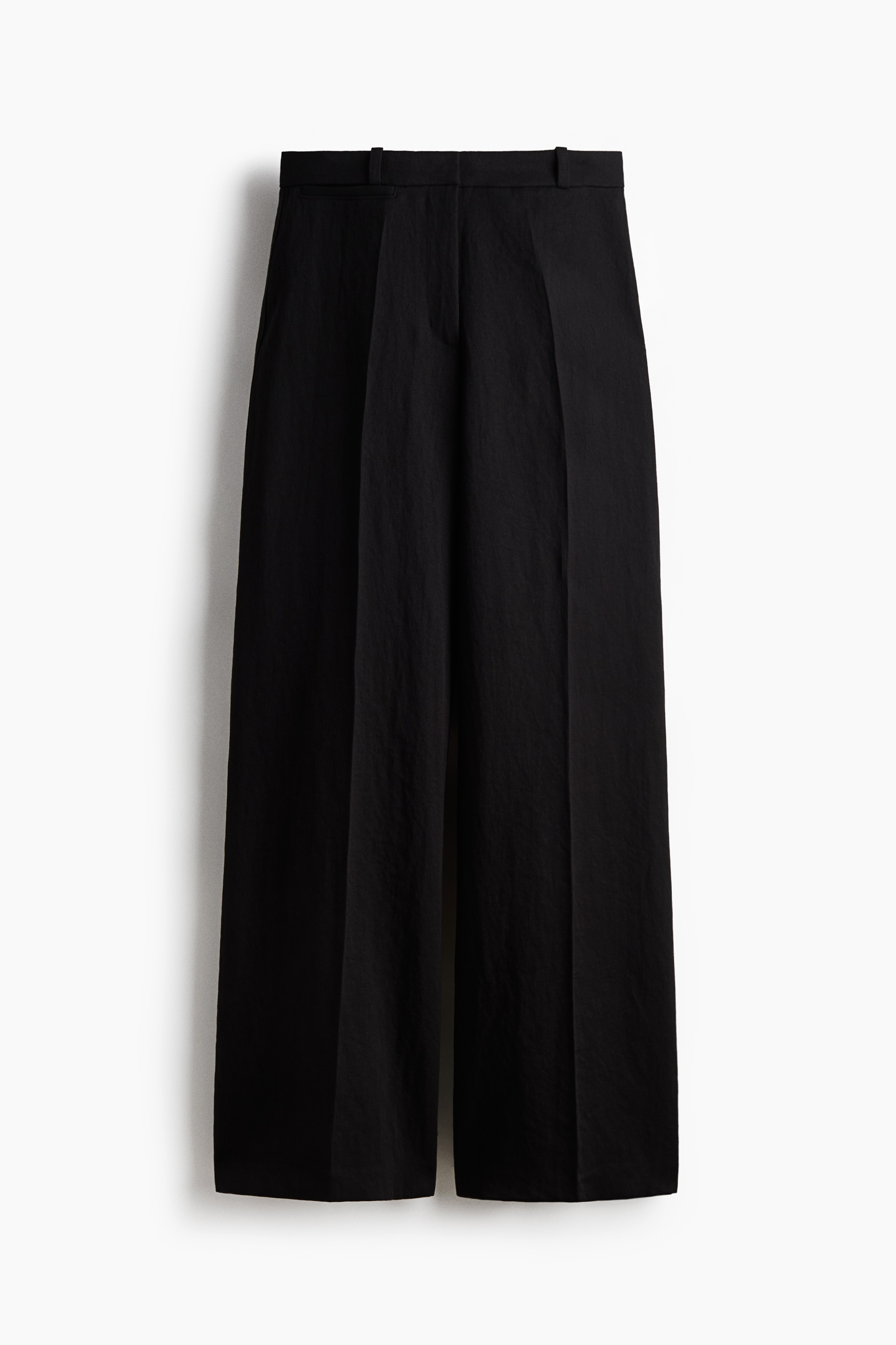 Široke pantalone elegantnog kroja - Crna