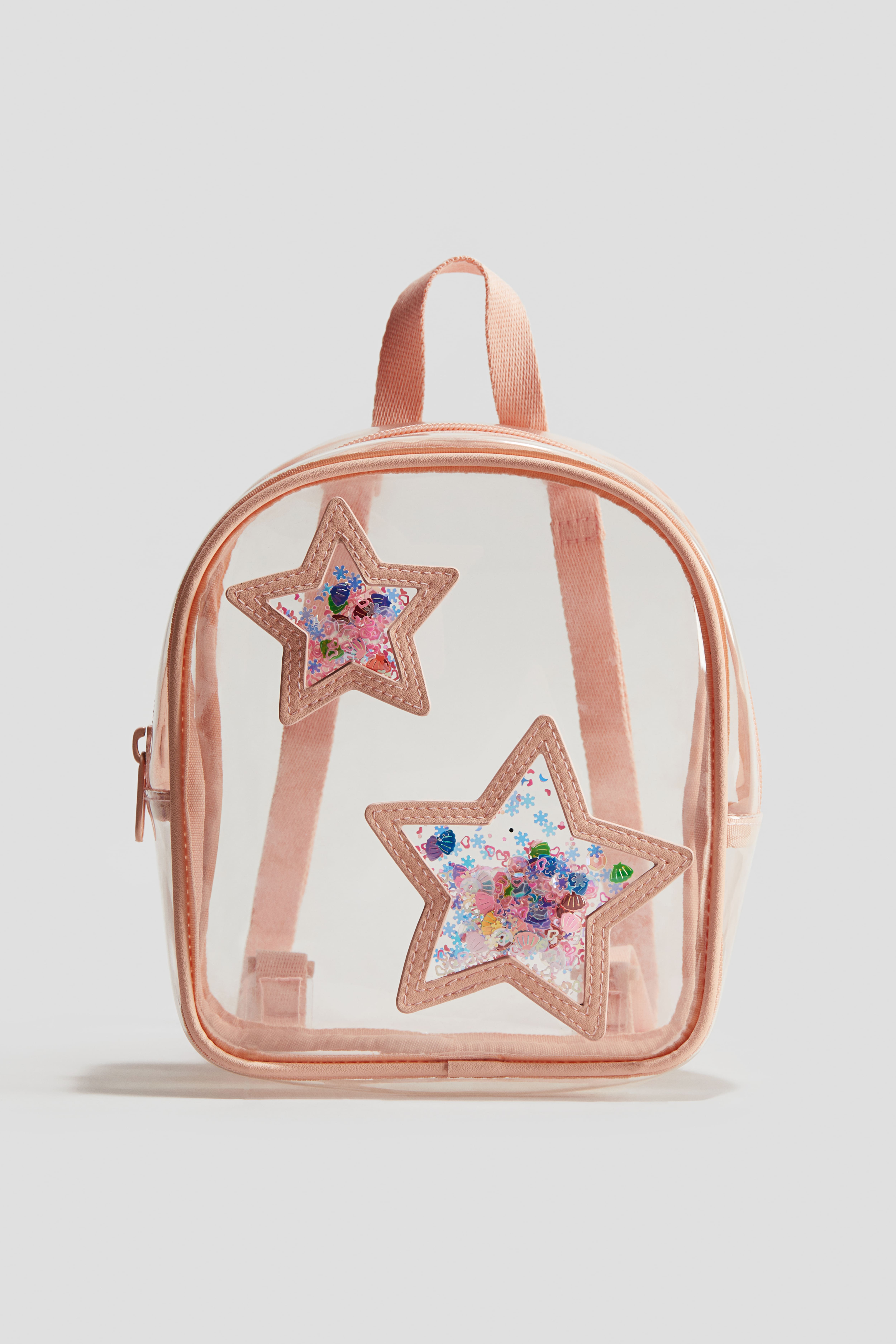 Iridescent Backpack with Appliqu