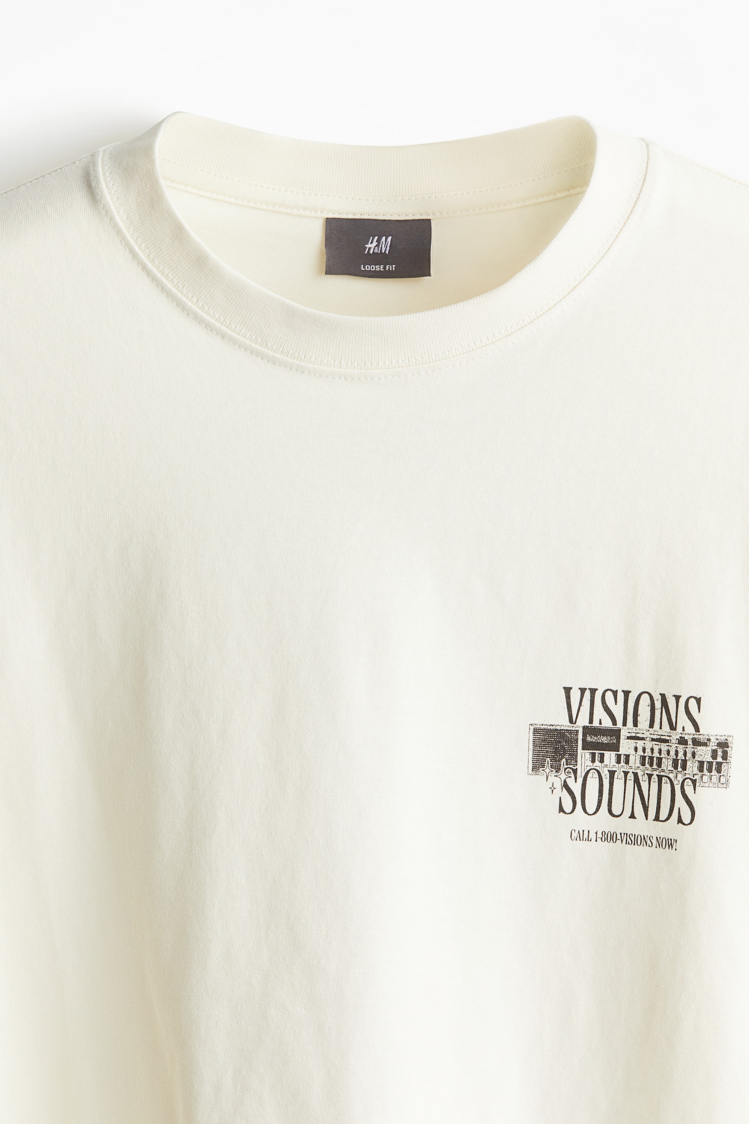 Loose Fit Print Tee - Cream/Visions/Beige/Sun/Black/Palm tree/Light beige/Riddance/Black/Saint Louis/White/Aura Artist House/White/Good Times/White/NYC Run Club/Cream/Balance Focus/Black/Quick Sips/White/Holidays/Black/Frog/Cream/Grand Leon Hotel/White/Okinawa/Black/Sunflowers - 2