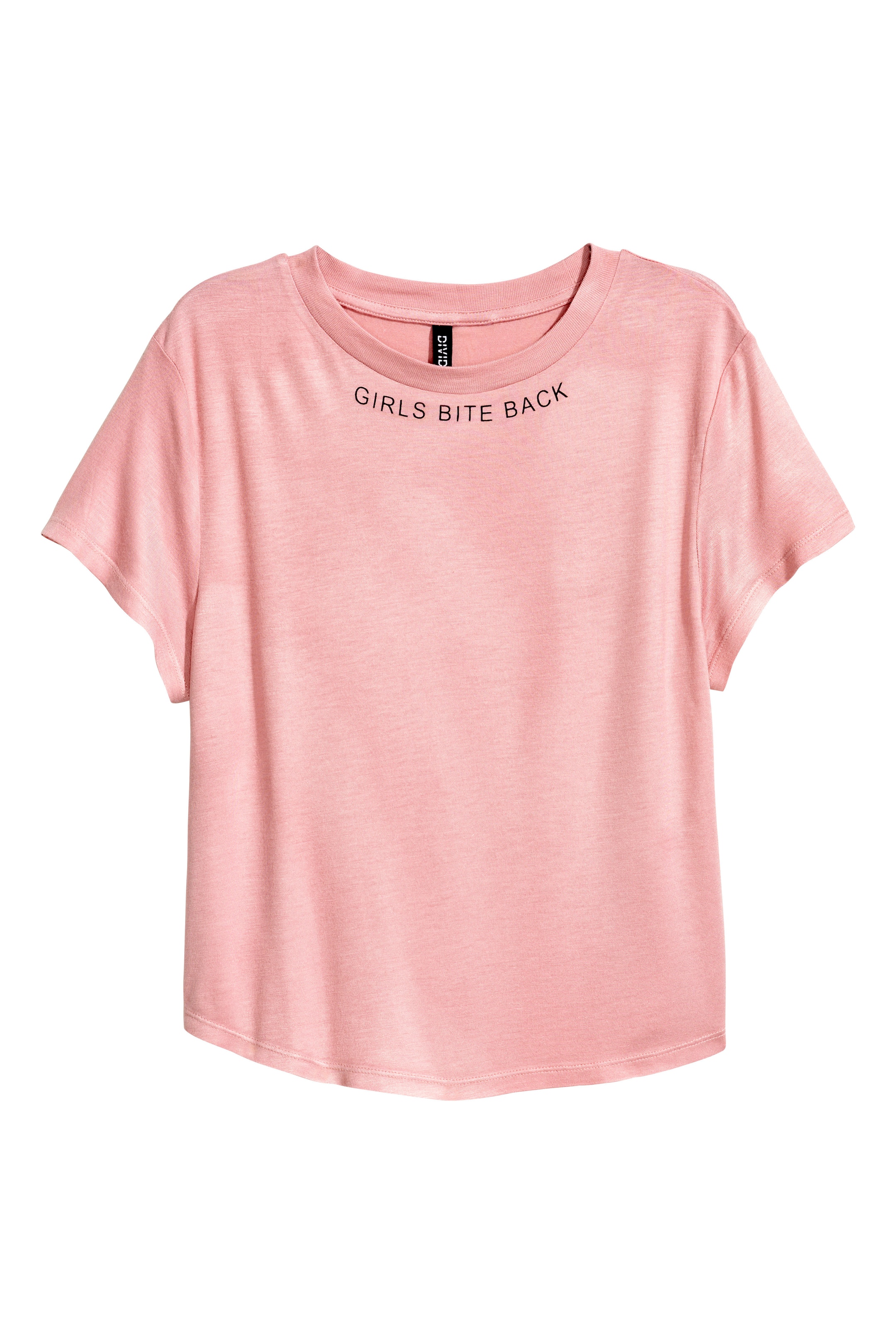 View larger image: T-shirt with a motif - Pink - Ladies | H&M GB 1