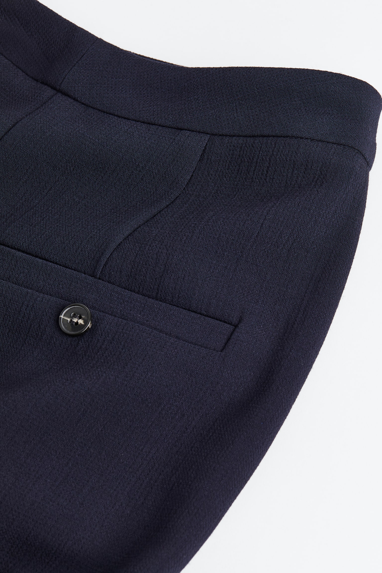 Wool-blend suit trousers - Midnight blue/Black - 2