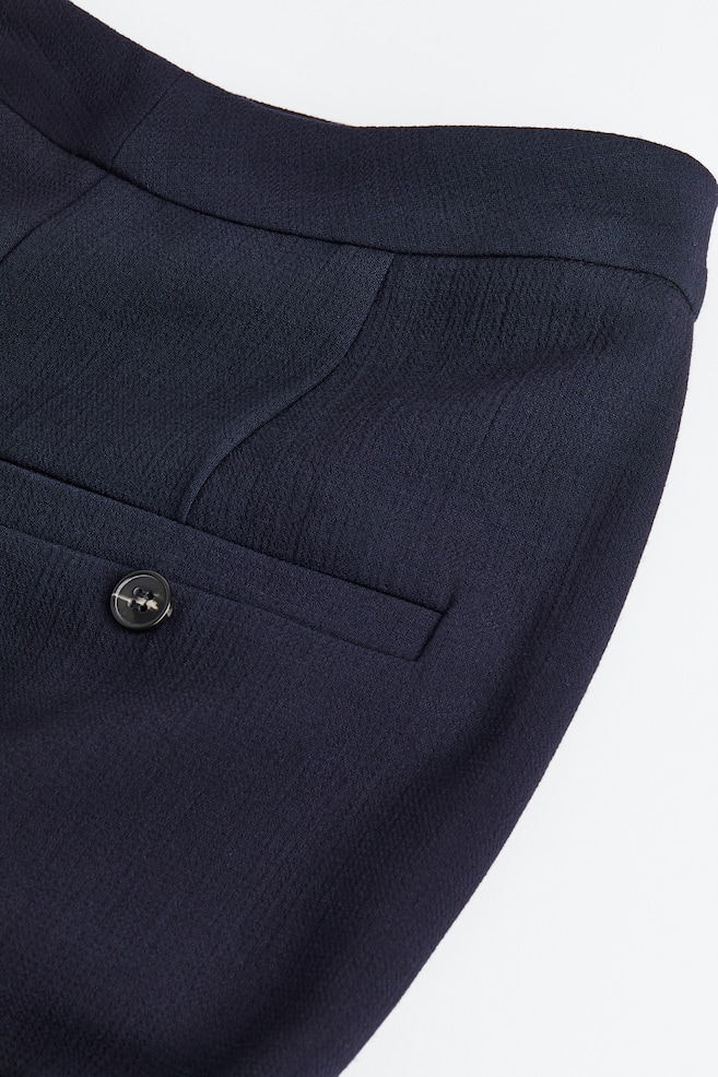 Wool-blend suit trousers - Midnight blue/Black/Olive green - 2
