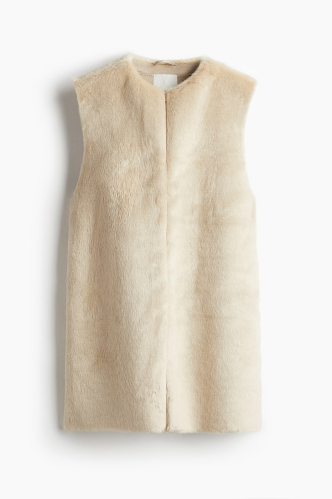 Long gilet - Beige - 1