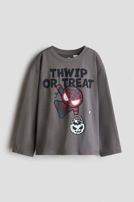 Детские футболки H&M Printed Long-Sleeved T-Shirt