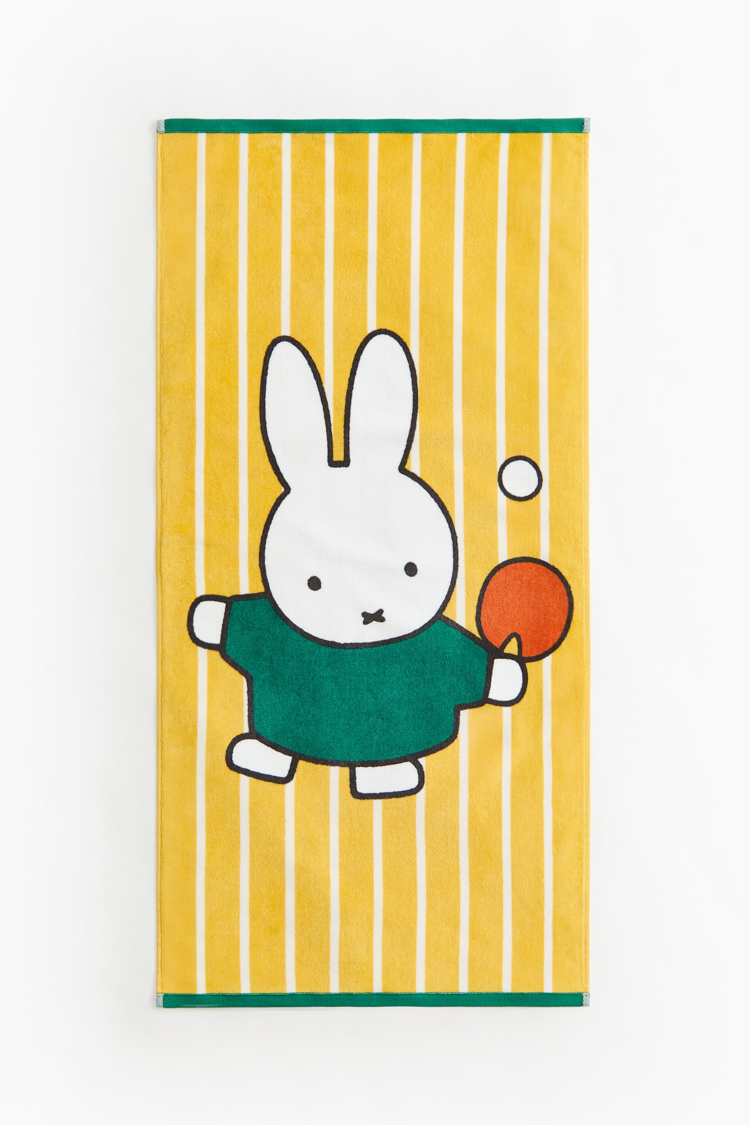 Print-motif terry bath towel - 1