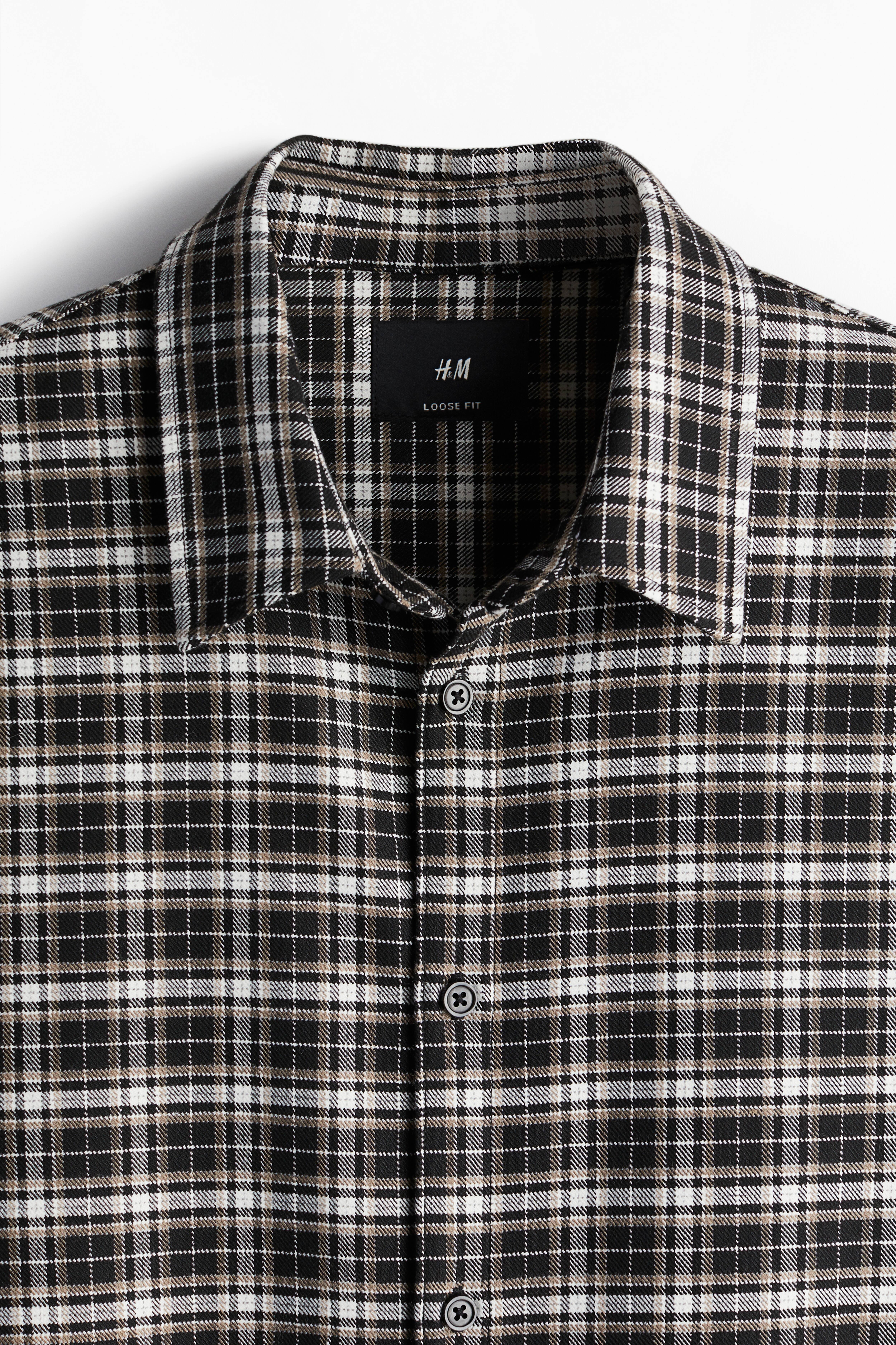 Cromoncent Camicia In Flanella Da Uomo, Classico Motivo A Quadri Buffalo, Maniche Lunghe, Morbida E Confortevole, Taglia M