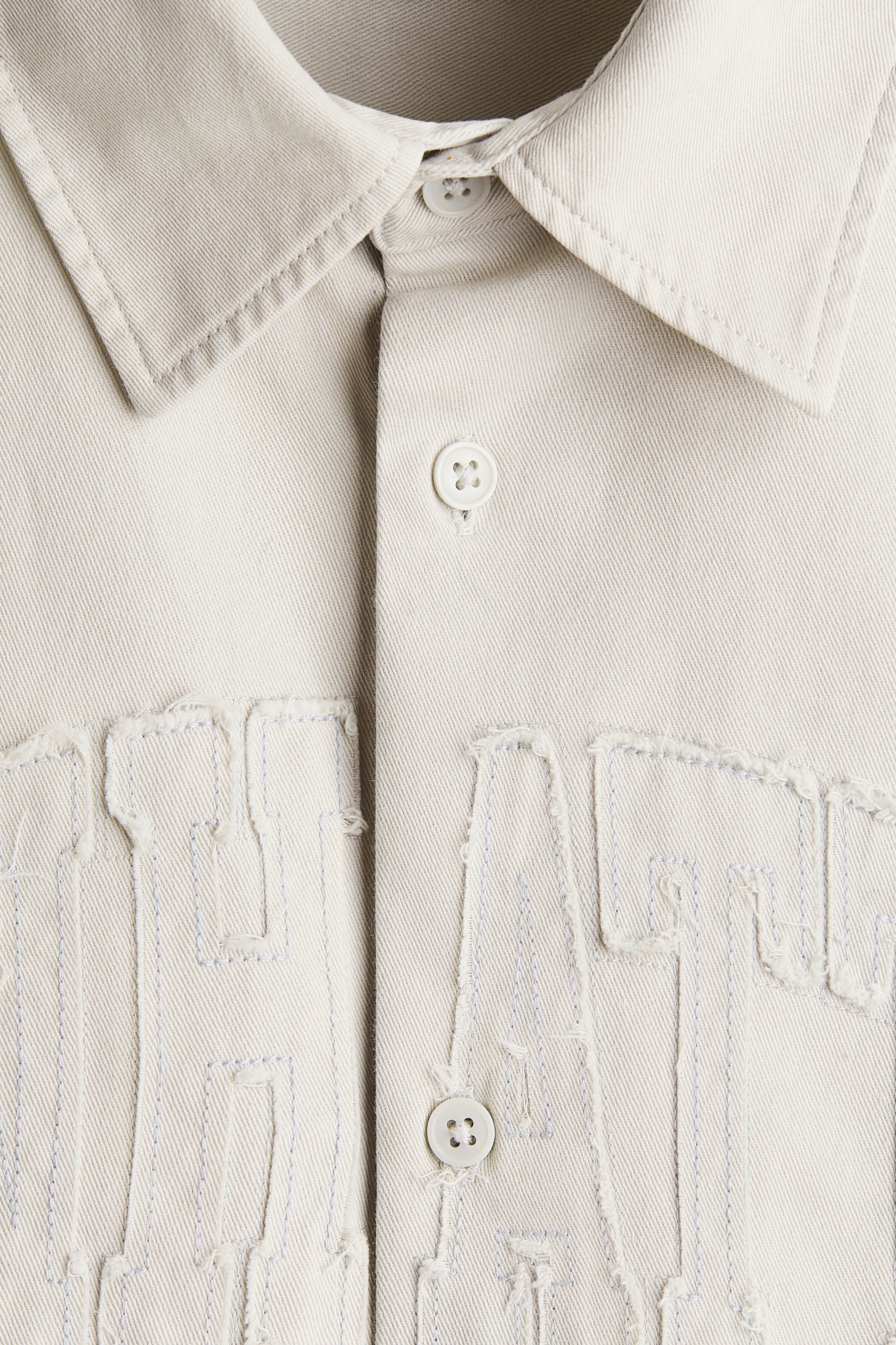 Relaxed-Fit Short-Sleeved Appliquéd Shirt