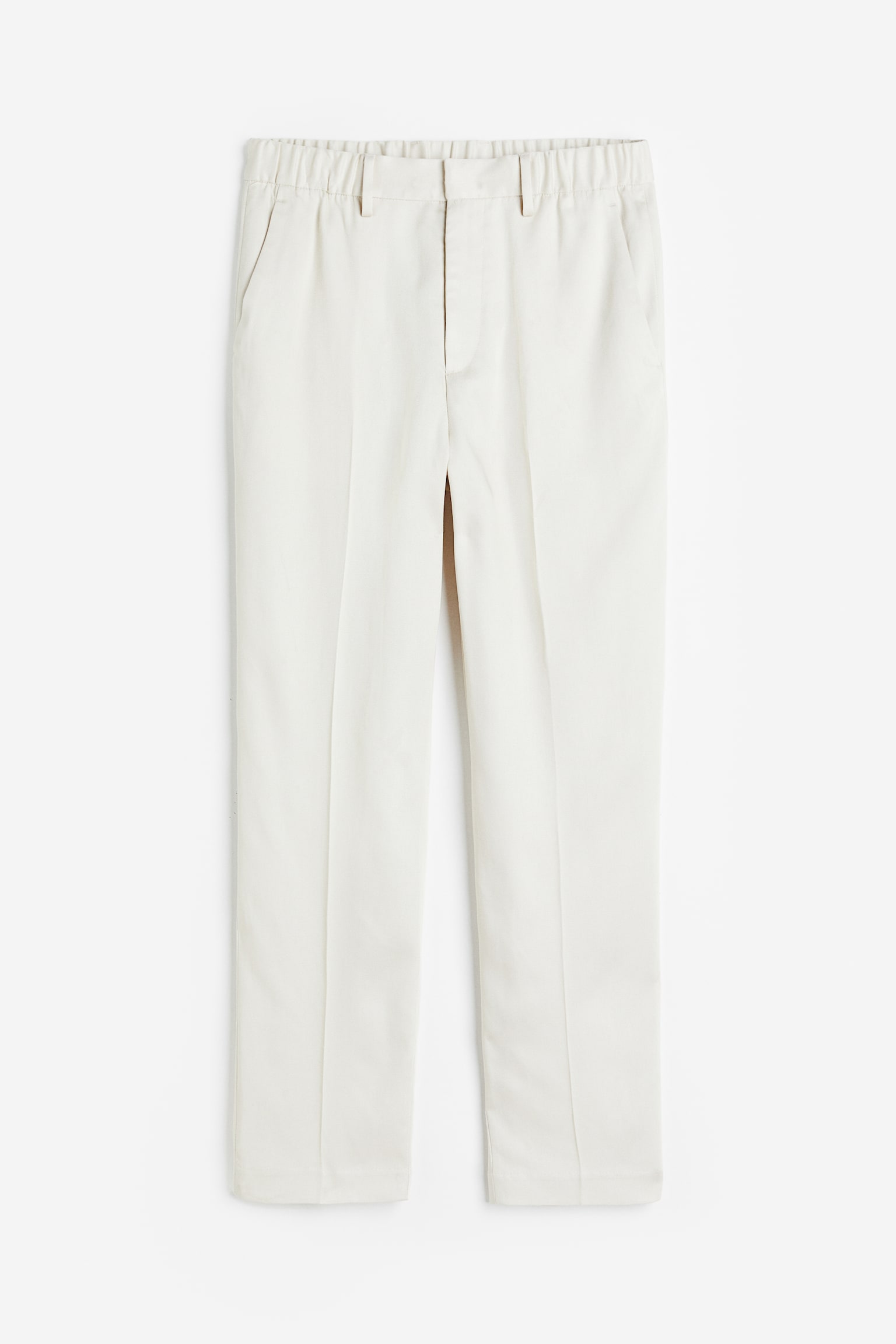 Regular Fit Tailored lyocell trousers - Light beige/Beige - 1