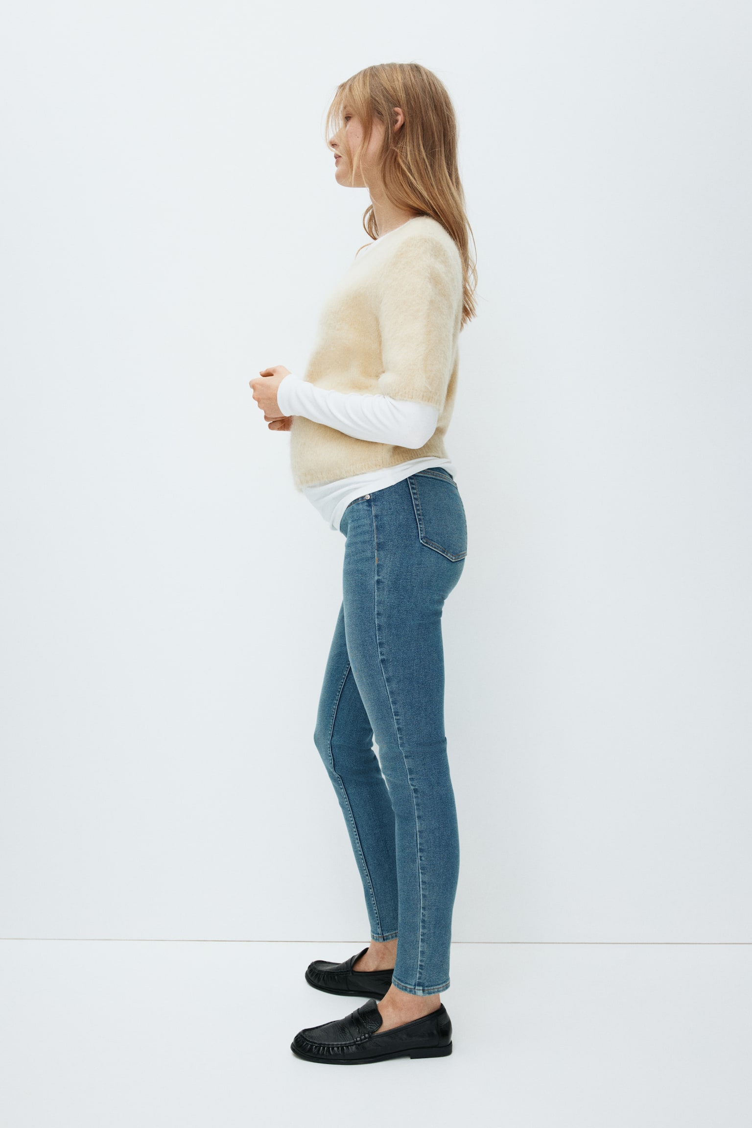 MAMA Skinny Jeans - Denim blue/Dark denim blue/Black/Washed out/Dark denim blue/Black/Denim blue - 3