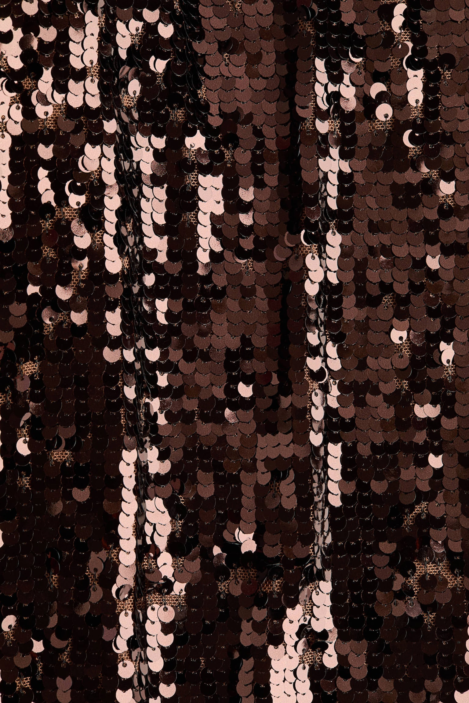 Sequined trousers - Dark brown/Black - 5