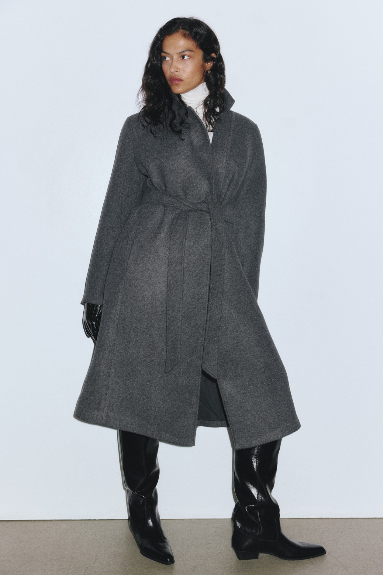 Tie-Belt Coat - image 2