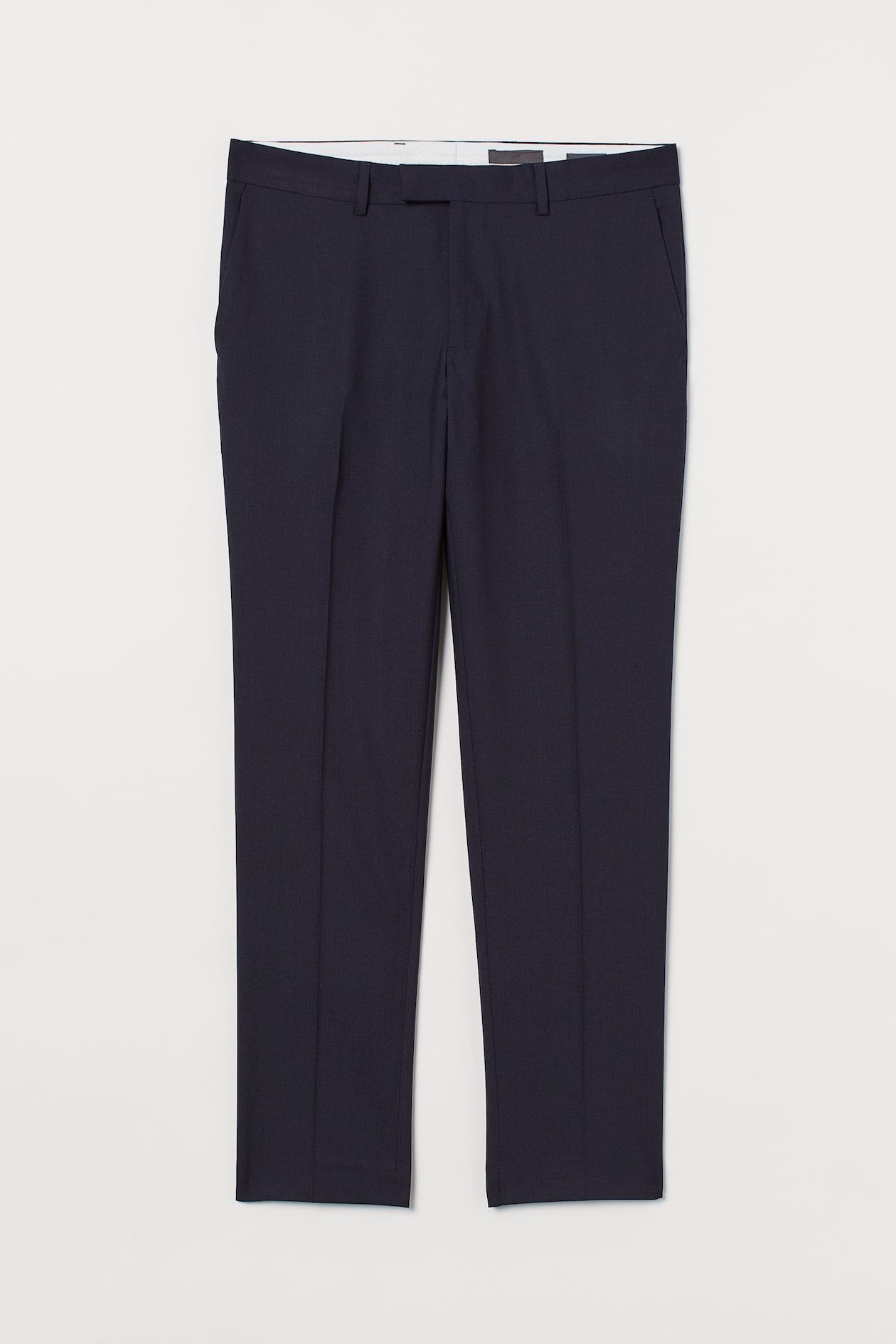 Slim Fit Wool Suit Pants - Long - Dark blue - Men | H&M US