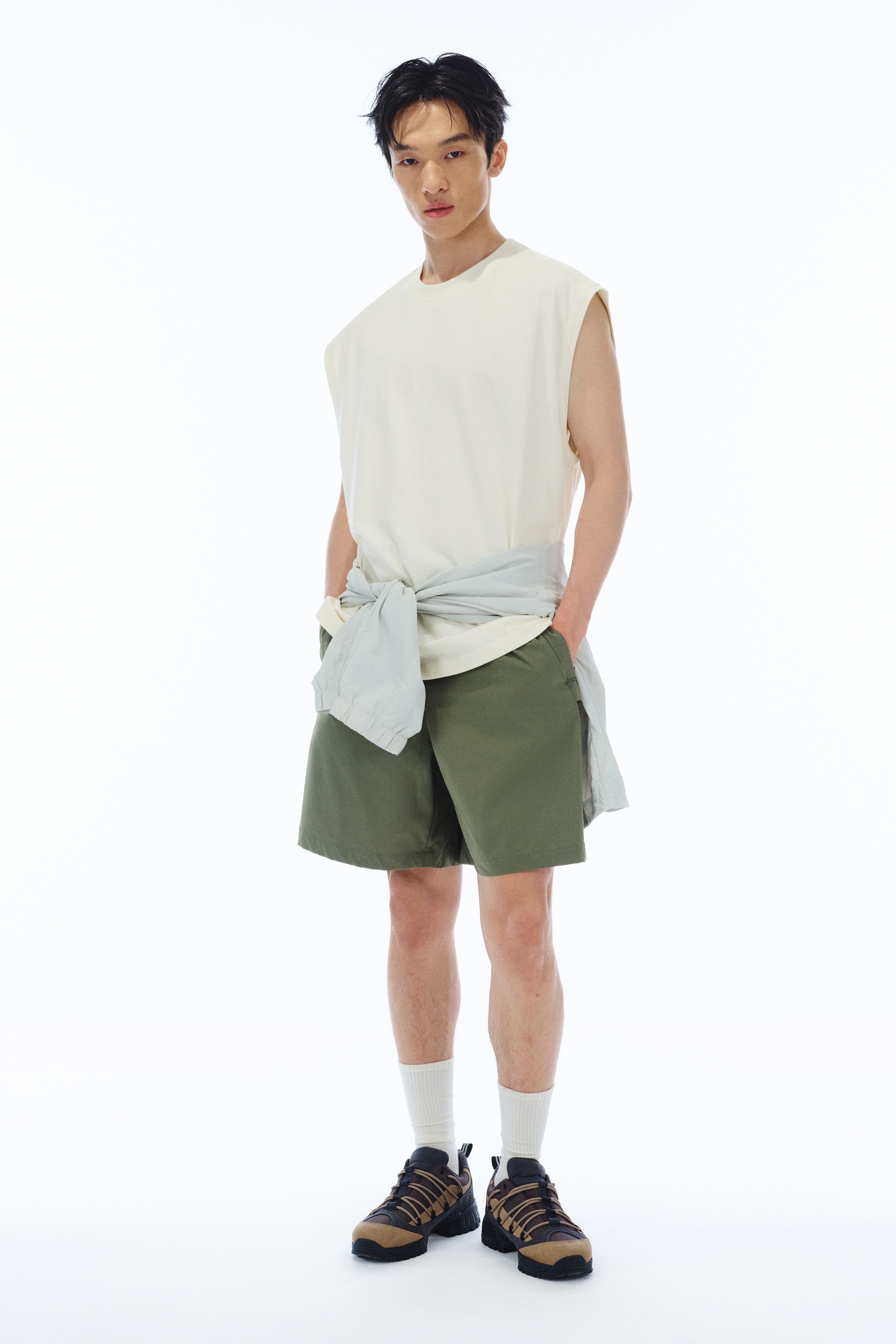menhim メンヒム　タンクトップ ルーズフィットタンクトップ - クリーム - Men | H&M JP