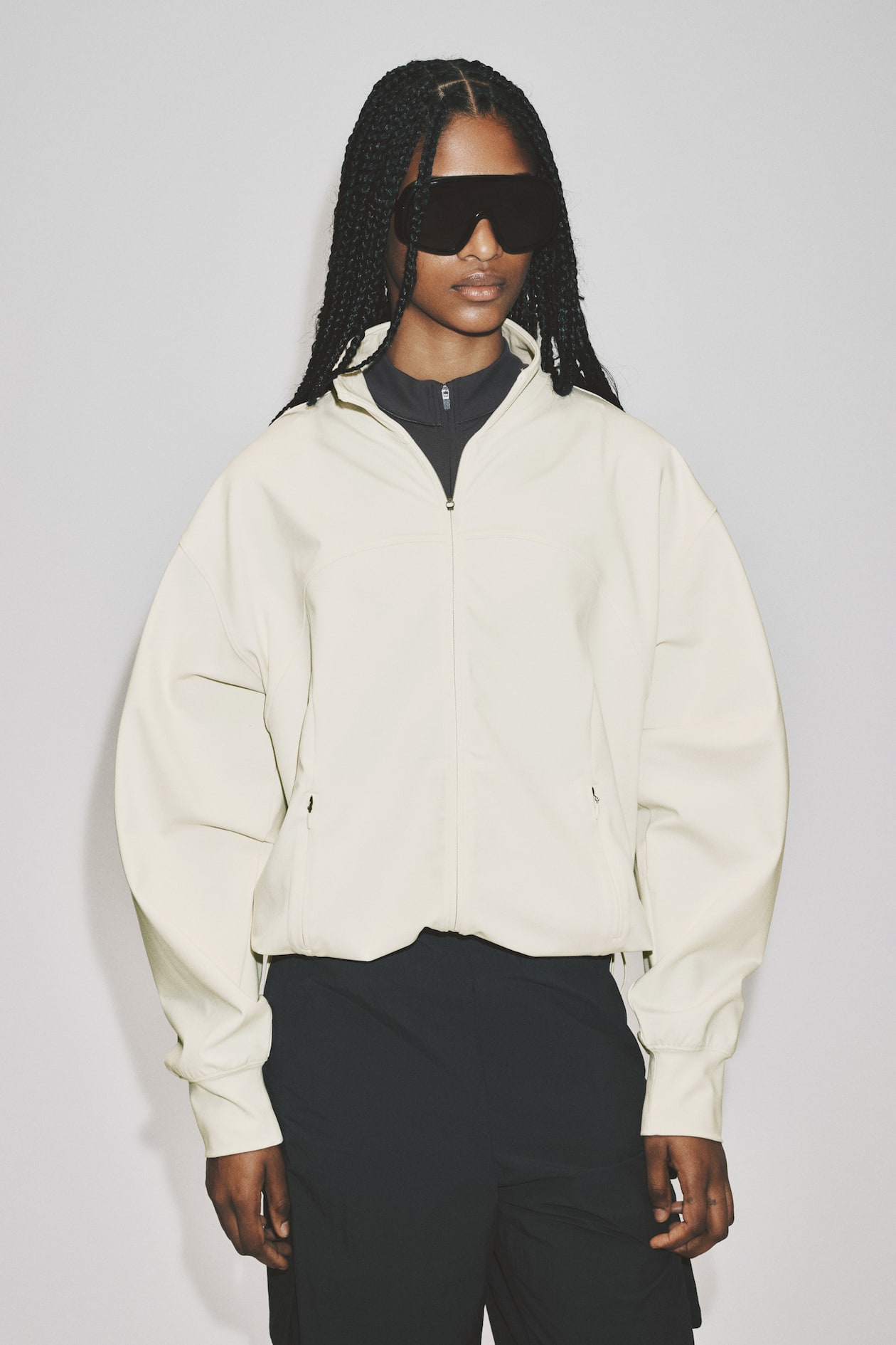 Ivory Running Jacket Women's Ivory Sports Track Jacket with SoftMove™ | H&M US