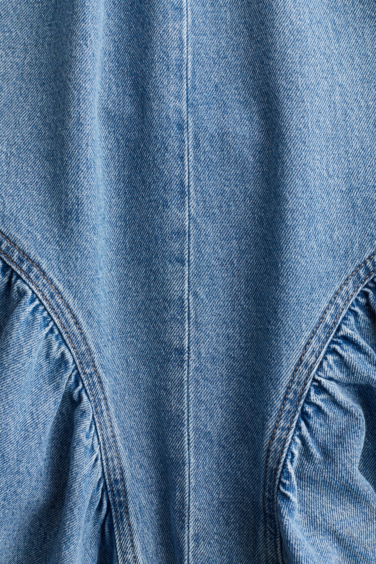 Lace Trim Open Back Dress in Denim Blue main image 0