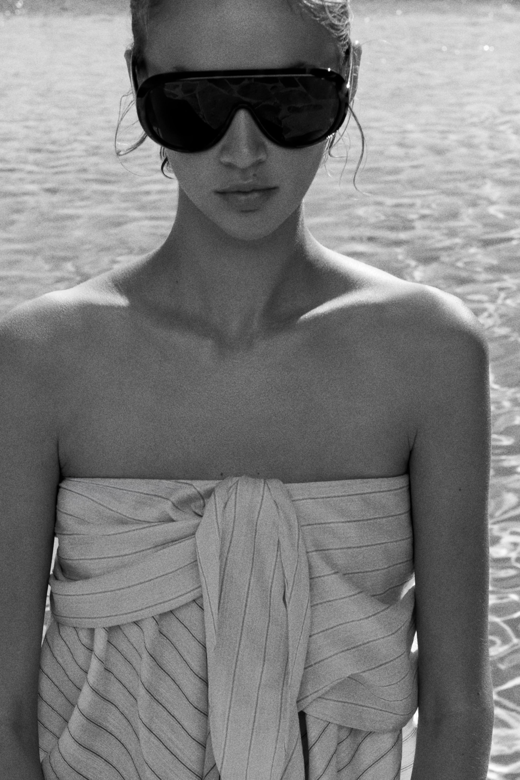 Tie-Detail Bandeau Dress