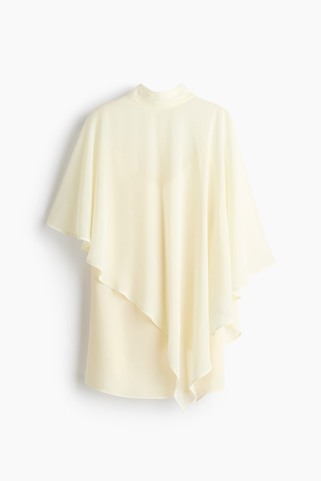 Vestido com capa - Amarelo claro - 1