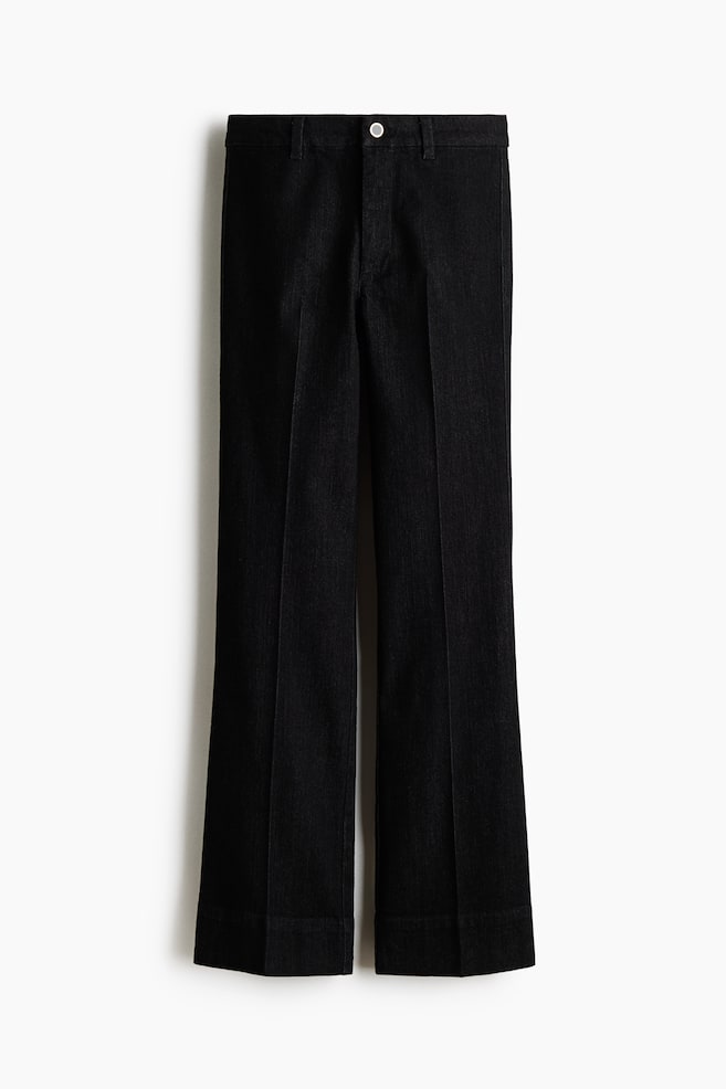 Flared High Jeans - Denim black/White/Dark denim blue/Dark denim blue/Light blue/Dark orange - 1