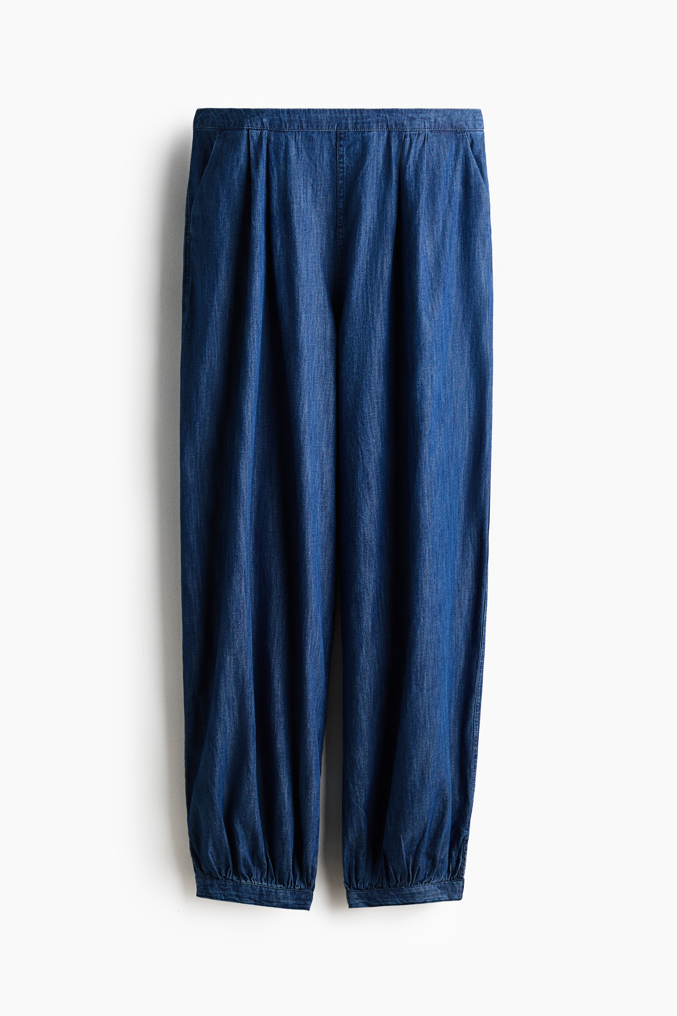 Denim balloon trousers - Denim blue