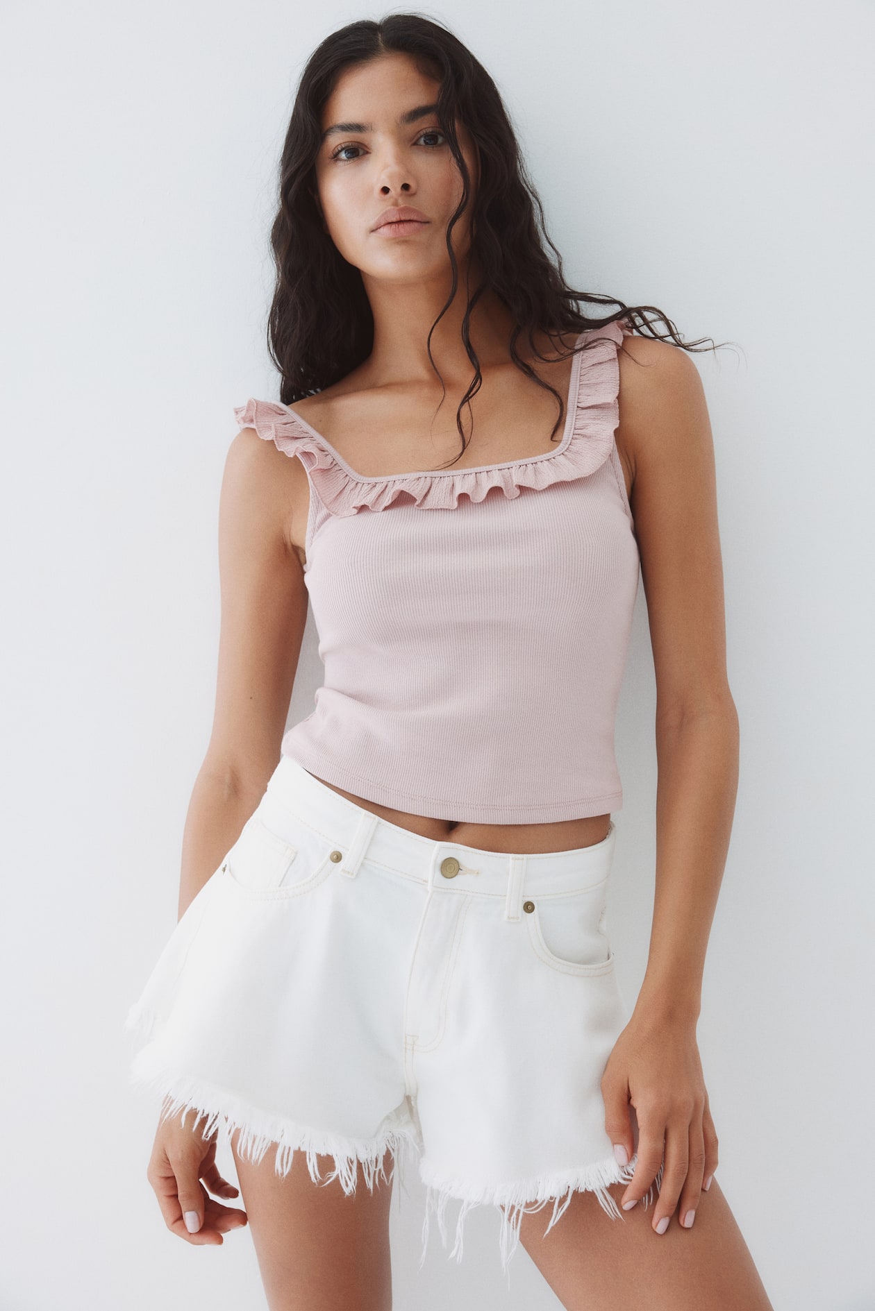 Ruffle-Trimmed Tank Top - image 2