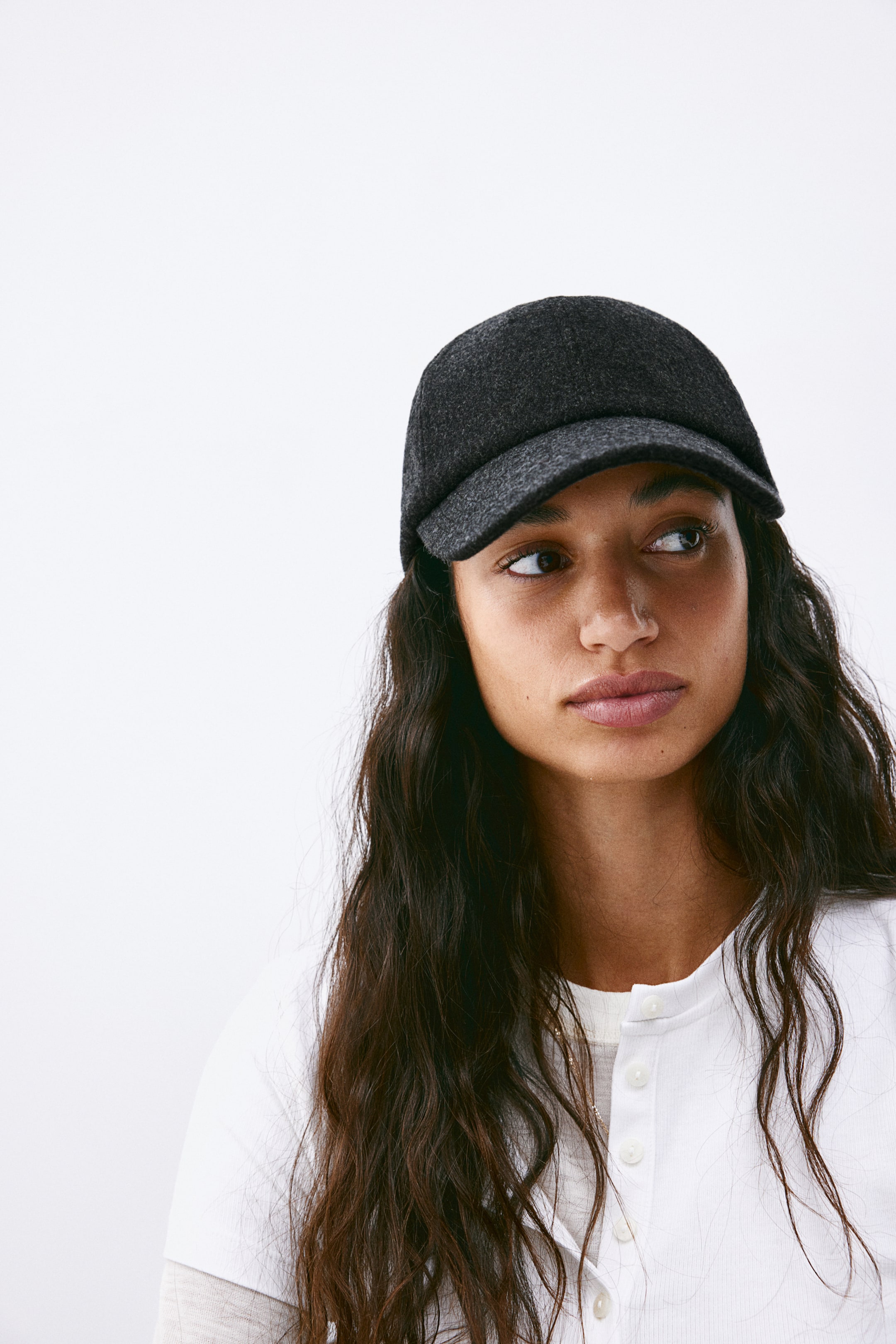 Wool-blend Cap