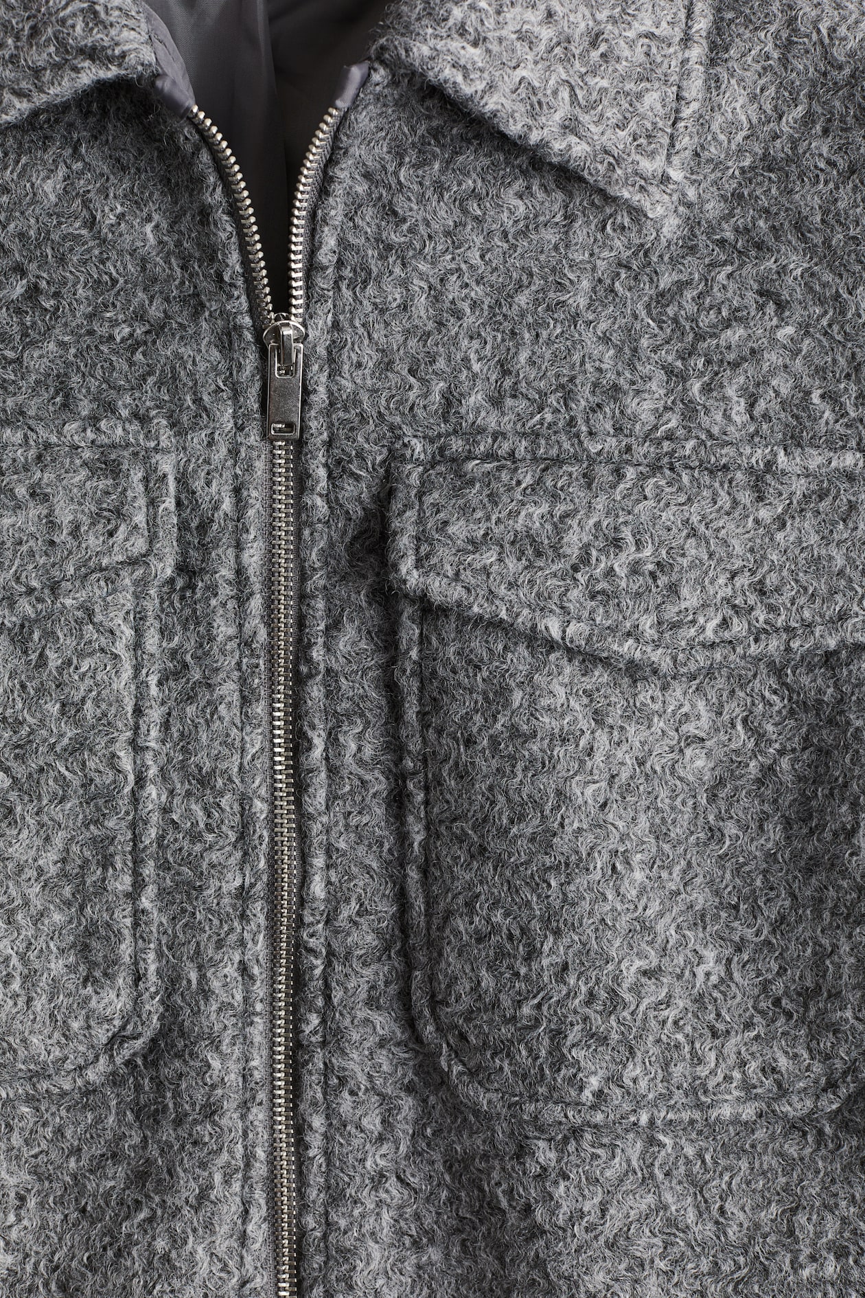 Gray Felted Shacket for kids | H&M US