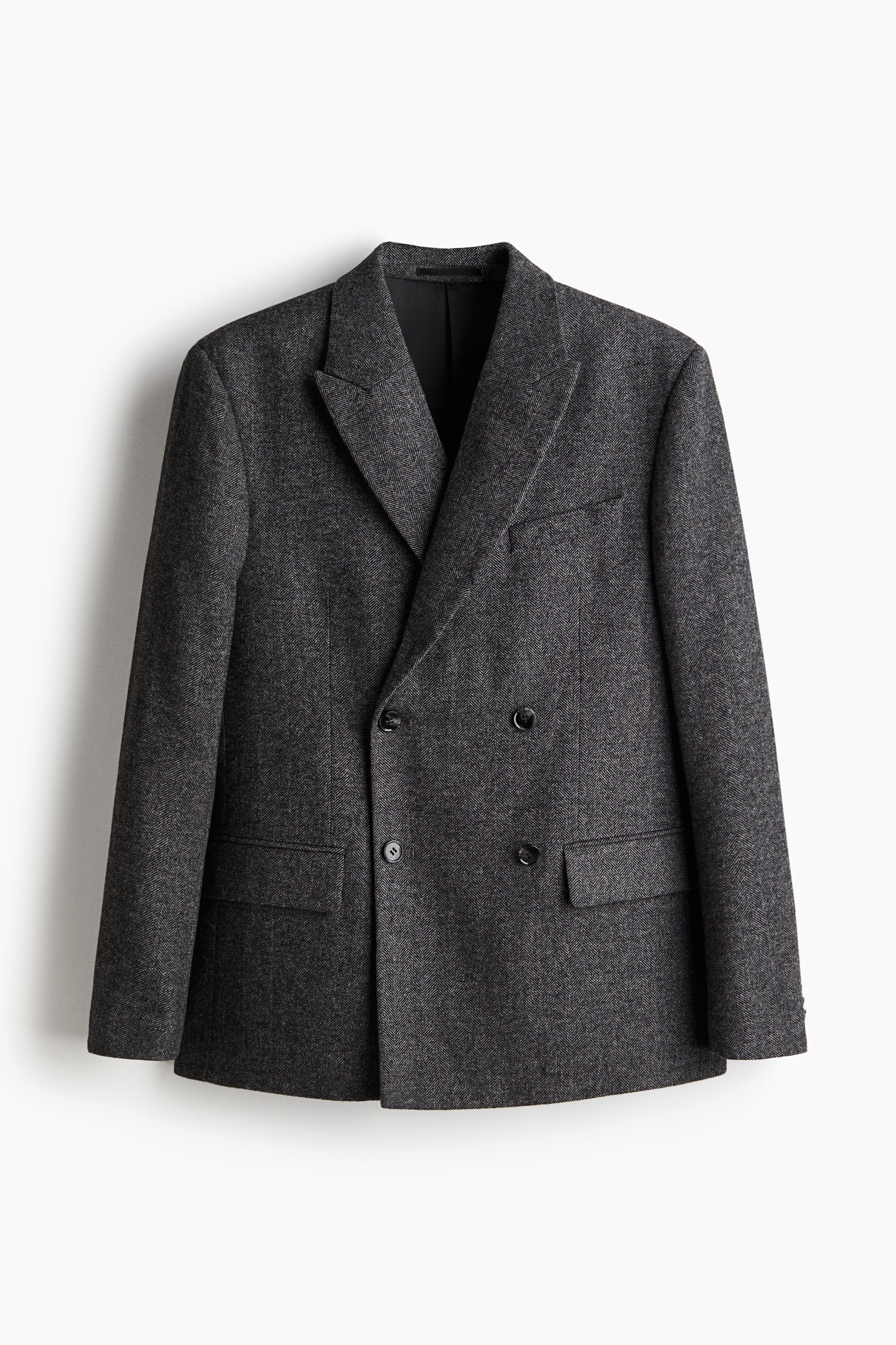 Relaxed-Fit Double-Breasted Jacket