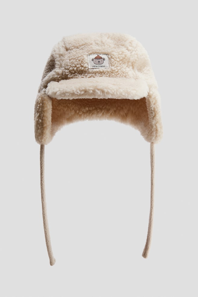 Cap with Earflaps - Light beige/Little Friend/Dark beige/color block - 1