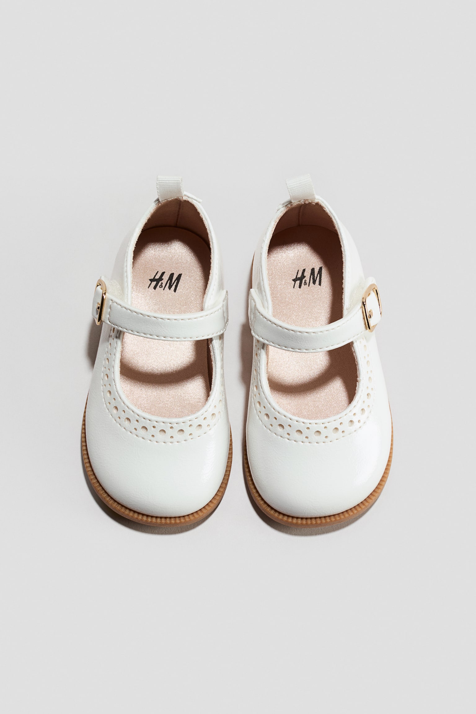 Pantofi Mary Jane - Alb/Roz-deschis - 2