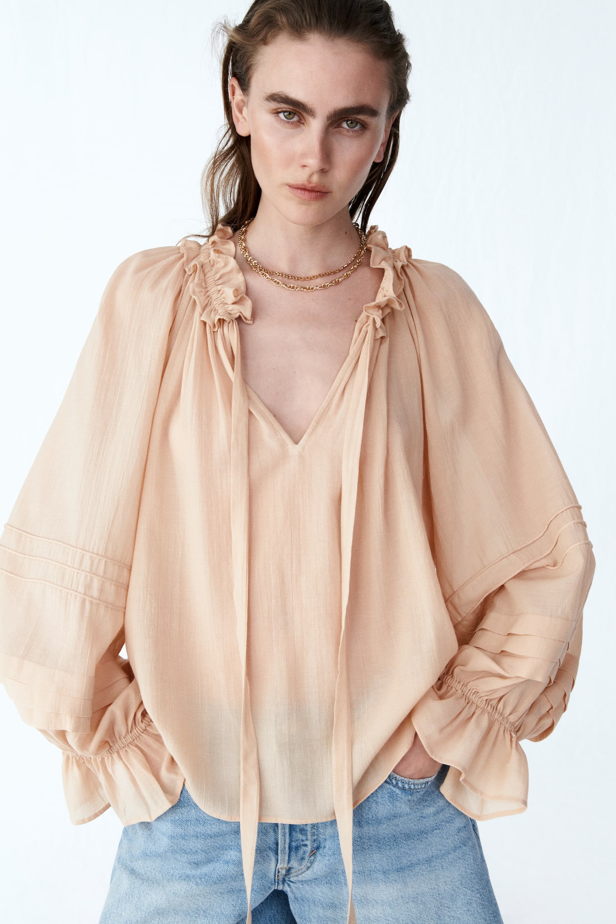 Ruffle-Collar Blouse - image 5
