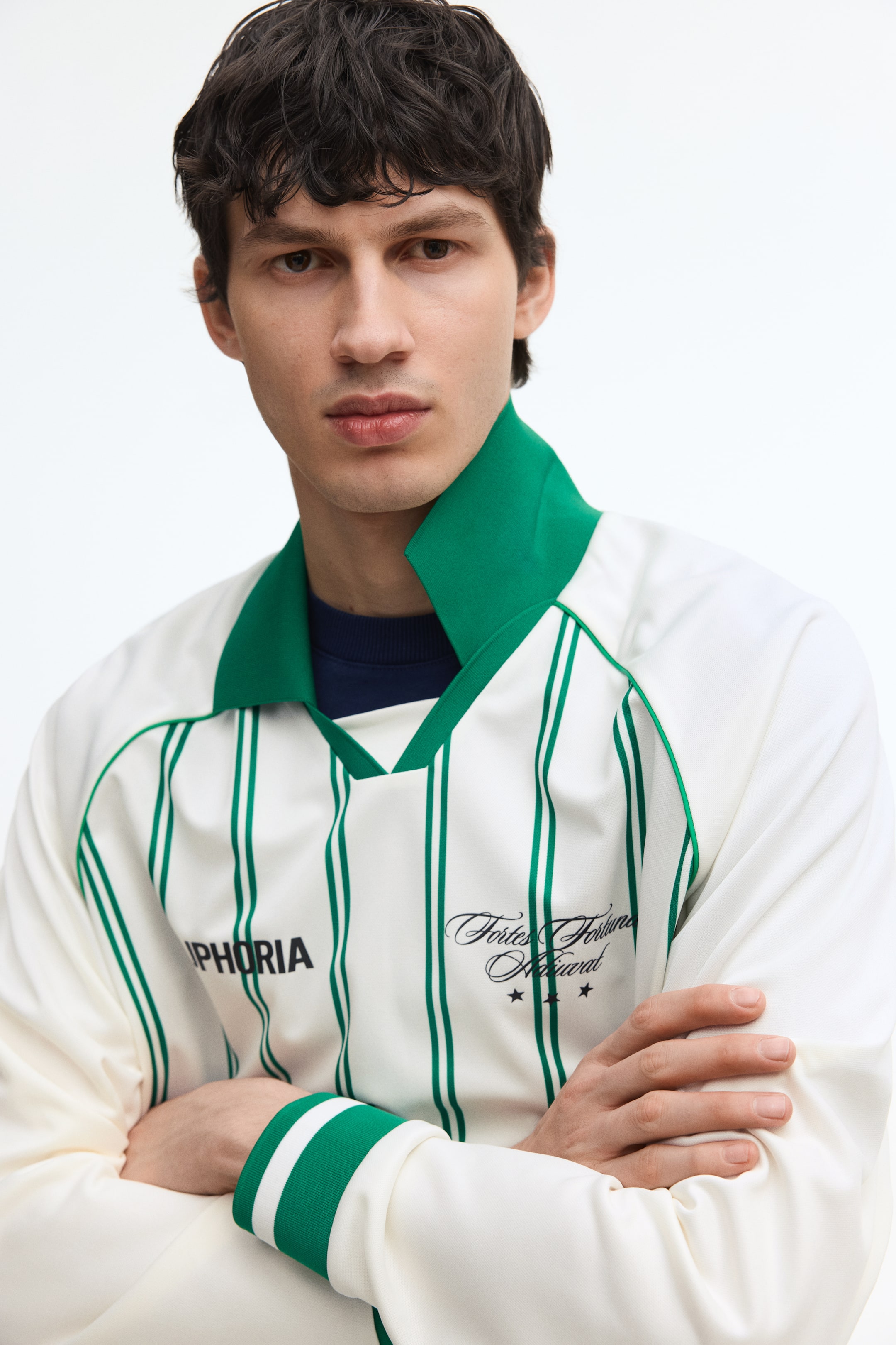 Мужские рубашки H&M Loose-Fit Printed Polo Shirt — фото 4