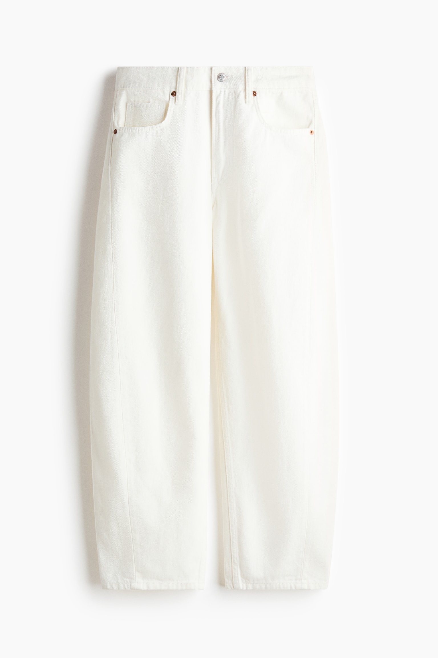 Barrel Regular Waist Ankle Jeans - Wit/Licht denimblauw/Denimblauw/Licht denimgrijs - 1