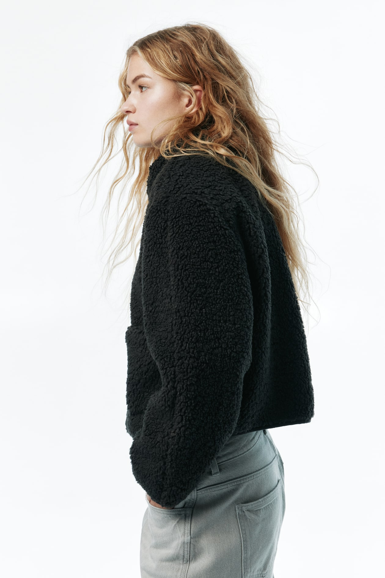 Teddy Fleece Jacket with Collar - image 2