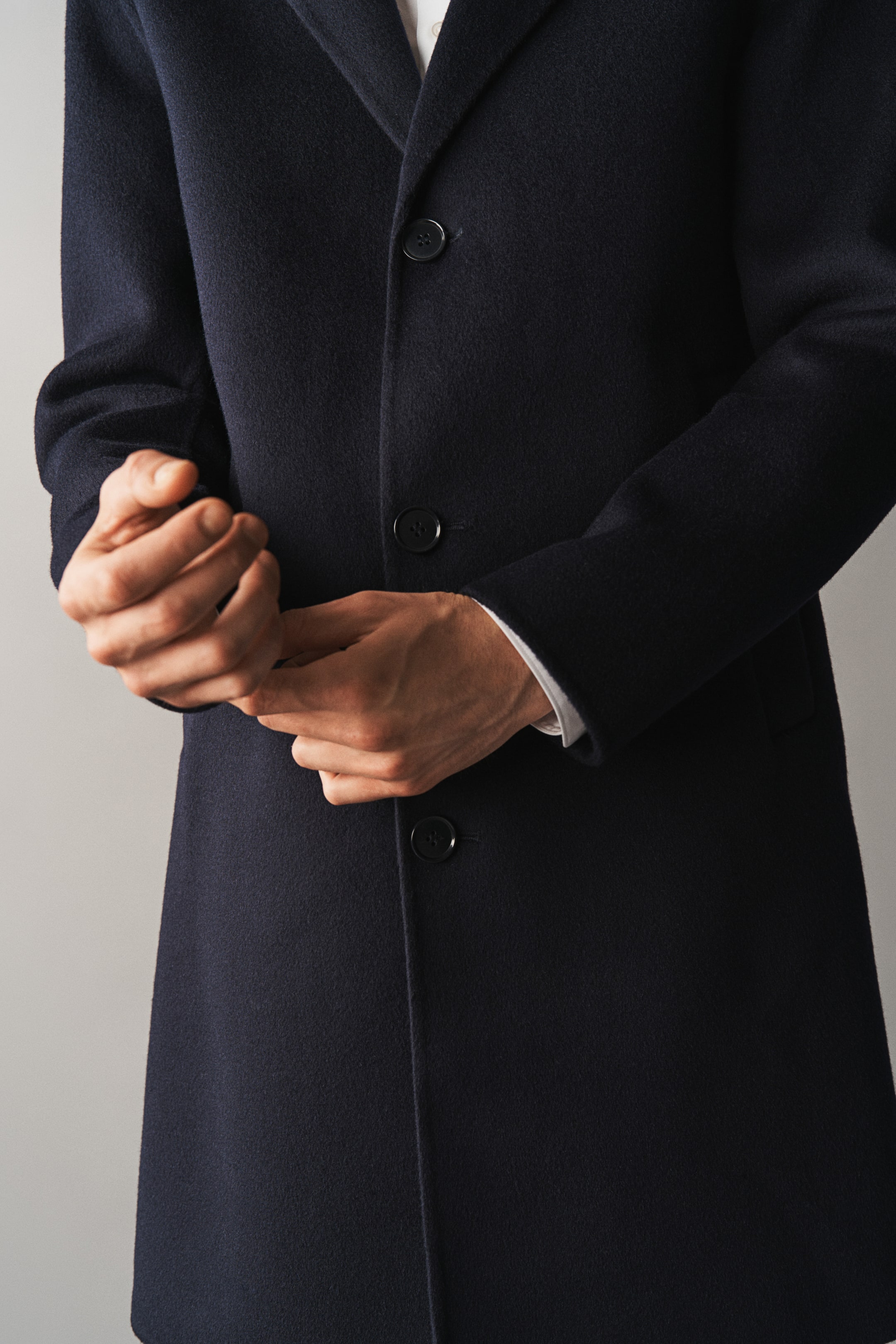 Wool coat - Navy blue - Men | H&M GB 2