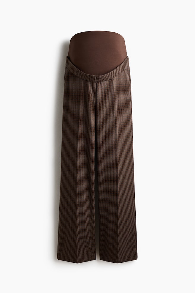 MAMA Bootcut-Hose - Braun/Hahnentrittmuster/Schwarz/Graumeliert/Nadelstreifen - 1