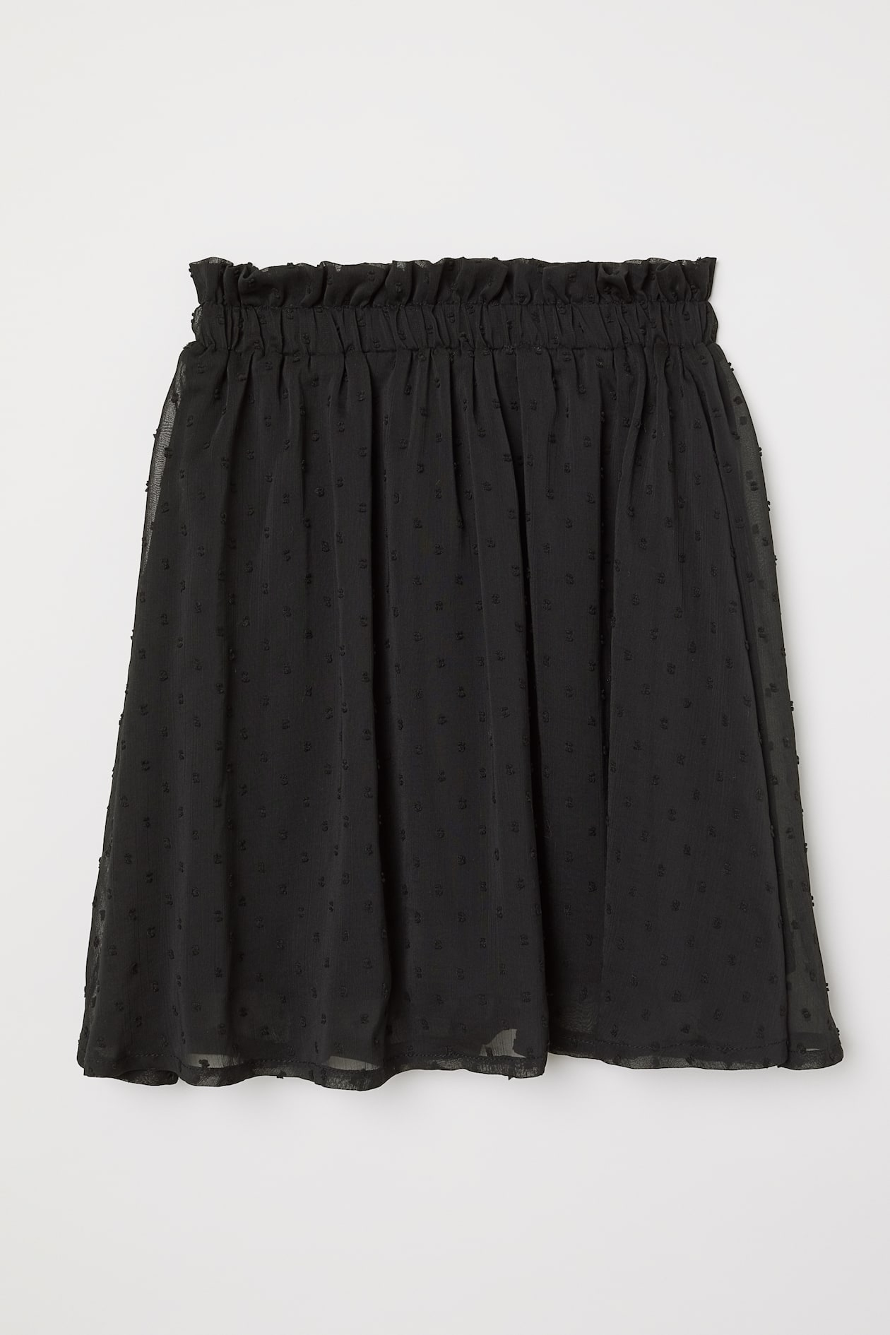 Short chiffon skirt - Short - Black - Ladies | H&M GB