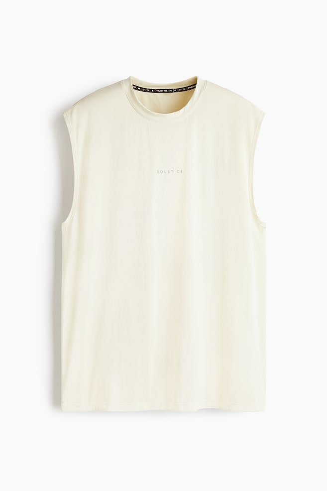 Camiseta de deporte sin mangas Loose Fit - Blanco natural/Solstice/Verde matcha - 1