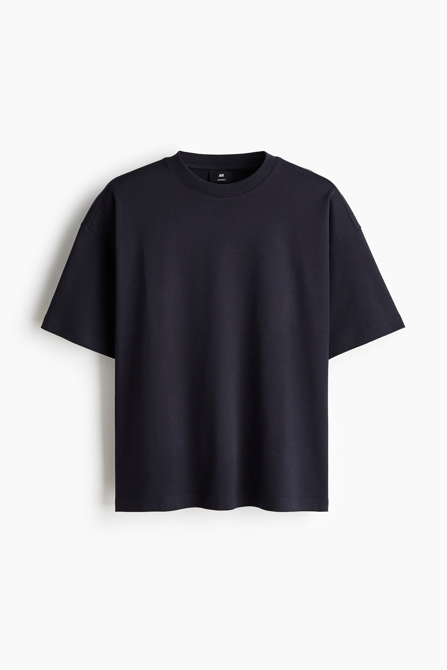 Tricou Oversized Fit - Albastru-închis/Alb/Negru/Bej-închis/Gri