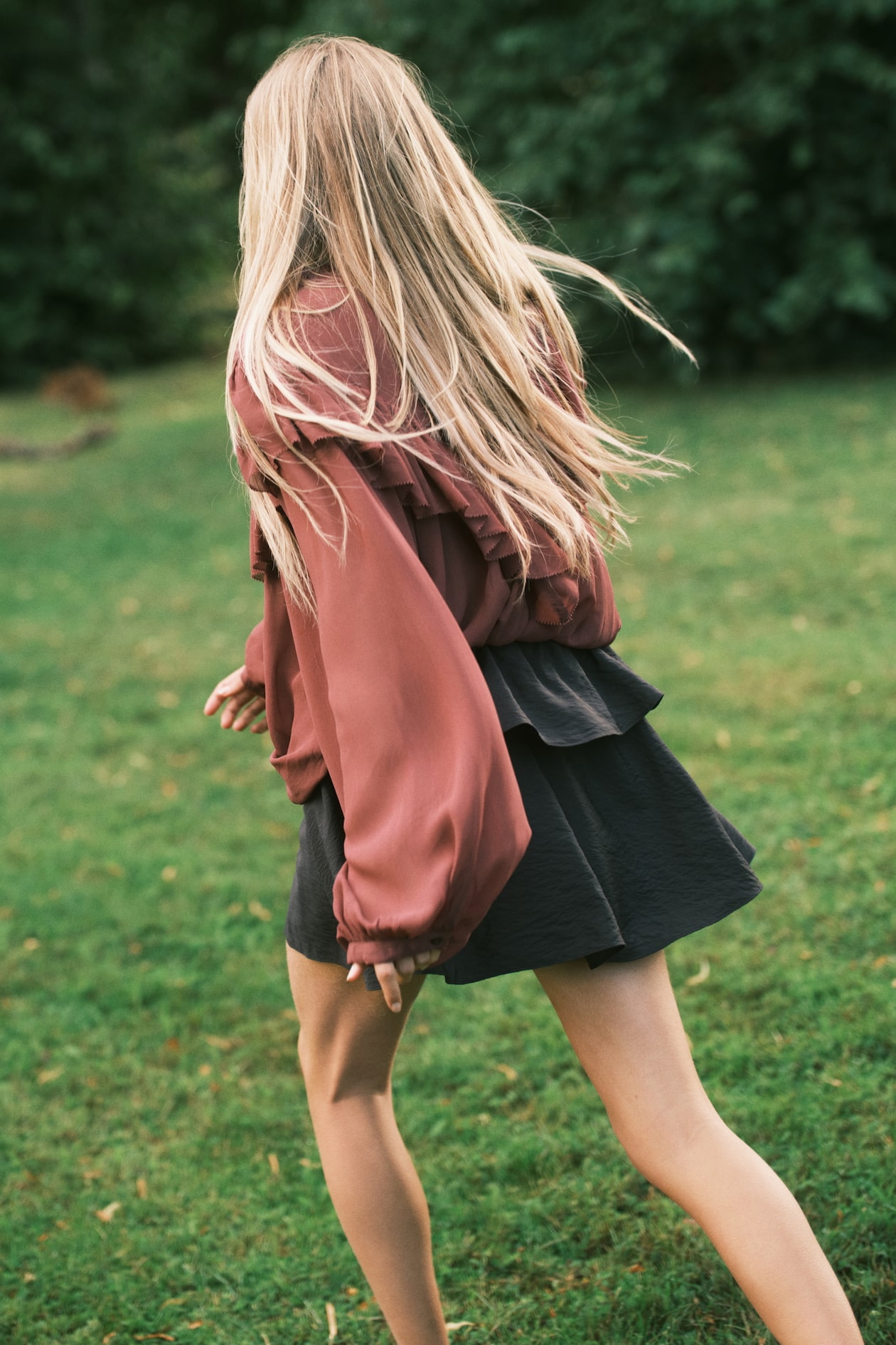 Flared Mini Skirt