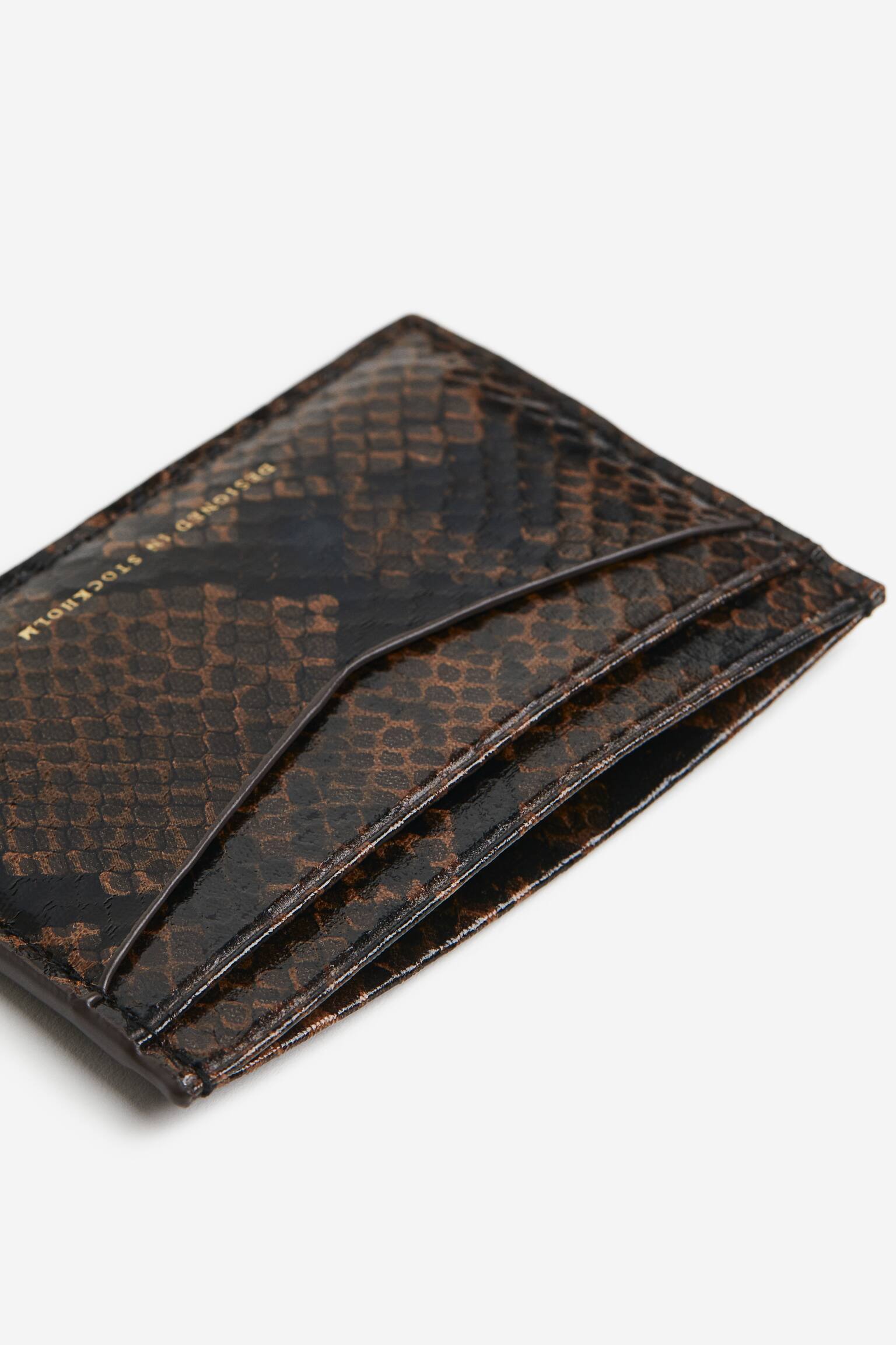 Card Holder - Brown/Snakeskin pattern/Black/Crocodile pattern/Black/Brown - 2