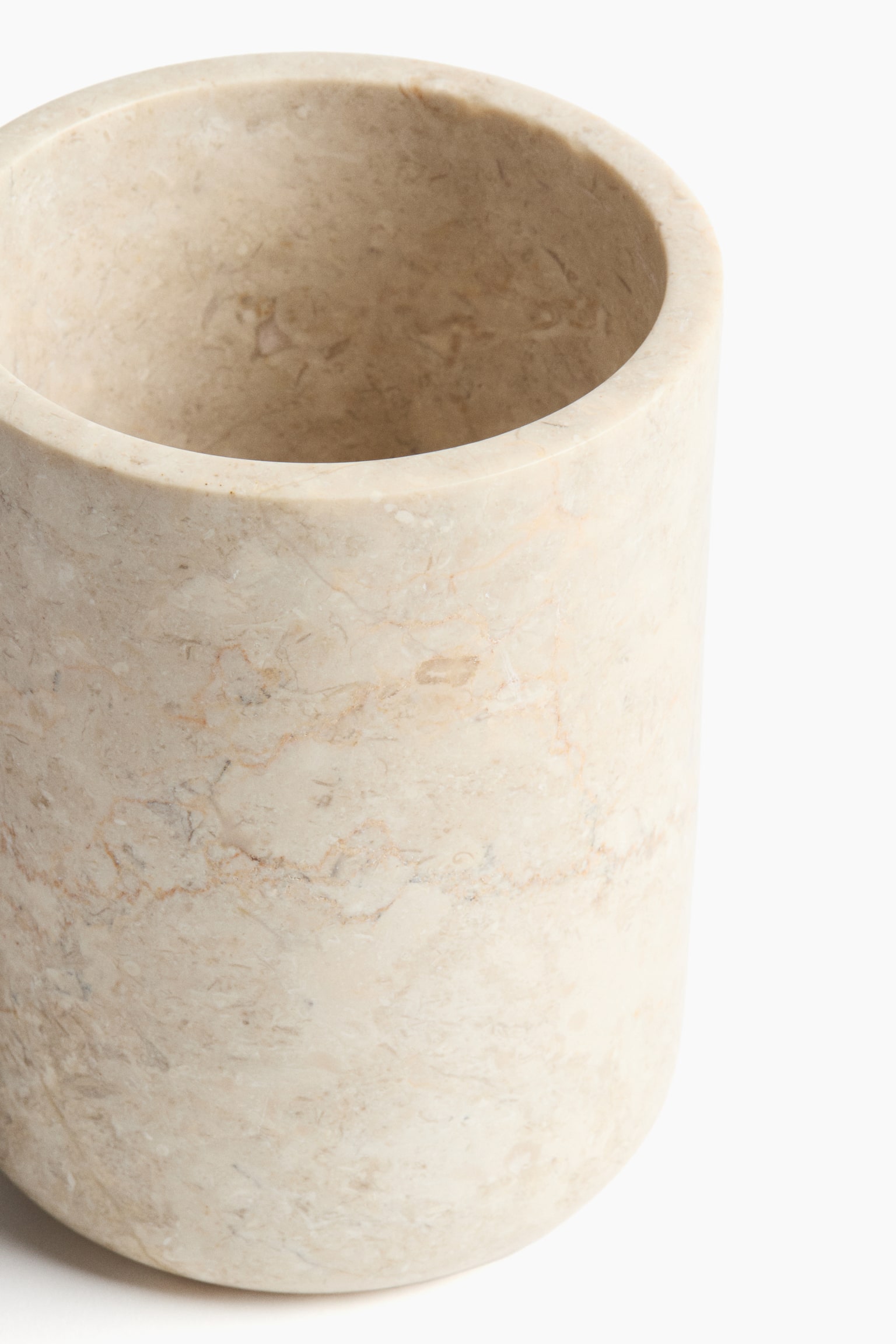 Marble utensil holder - Beige - 5