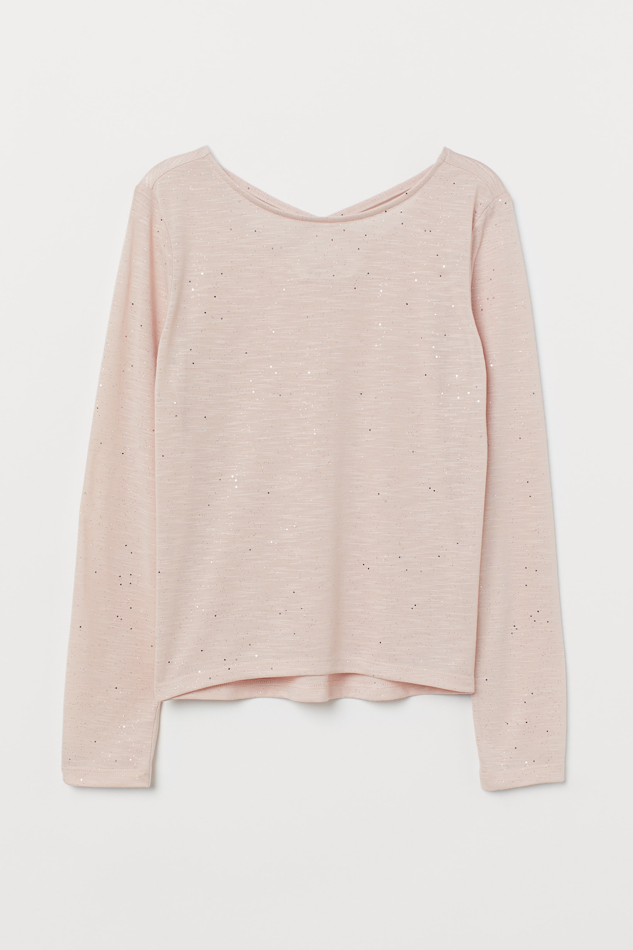 Se større billede: Glitrende jerseytop - Lys rosa - BØRN | H&M DK 1
