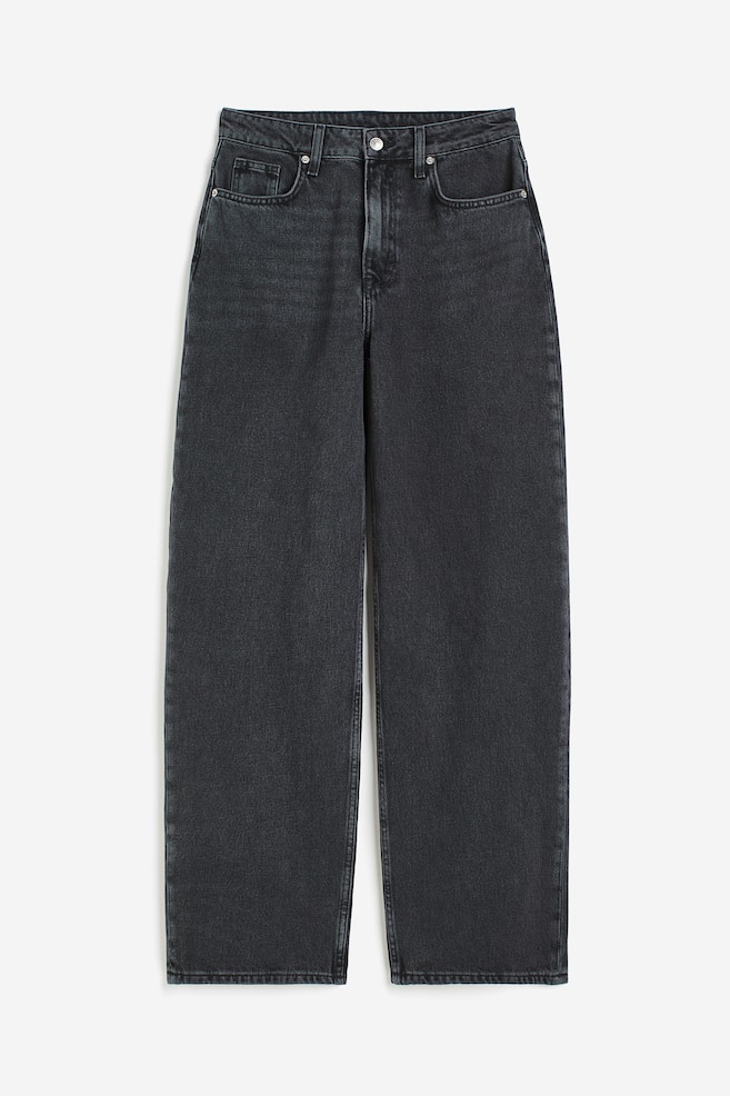 90s Baggy High Jeans - Black/Lys denimblå/Sart denimblå/Mørkebrun - 2