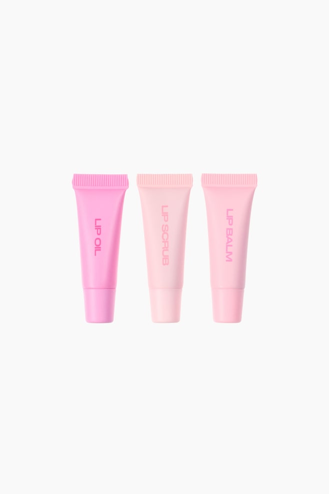 Mini kit pentru îngrijirea buzelor - Roz/Bubble Gum - 1