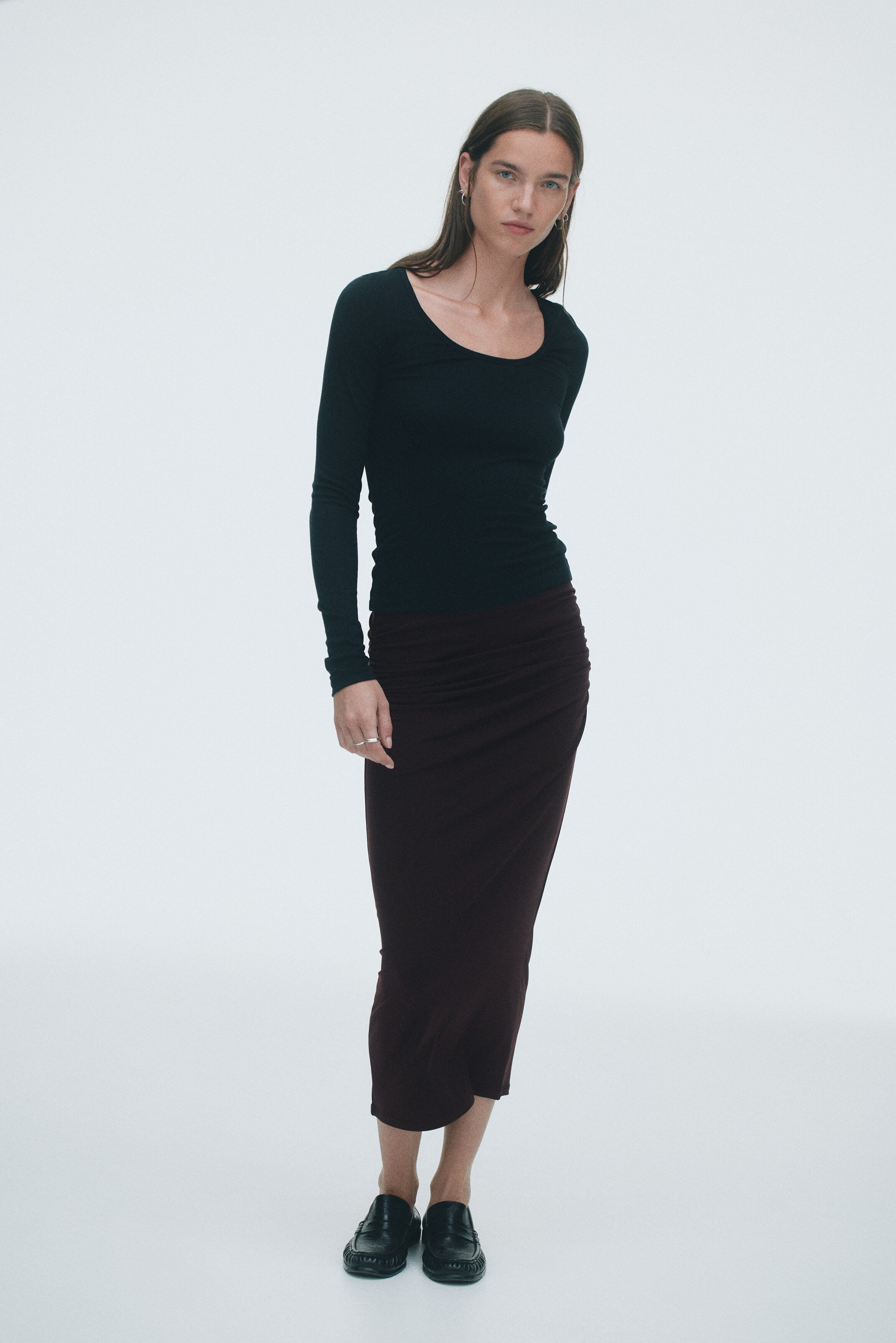 Draped skirt