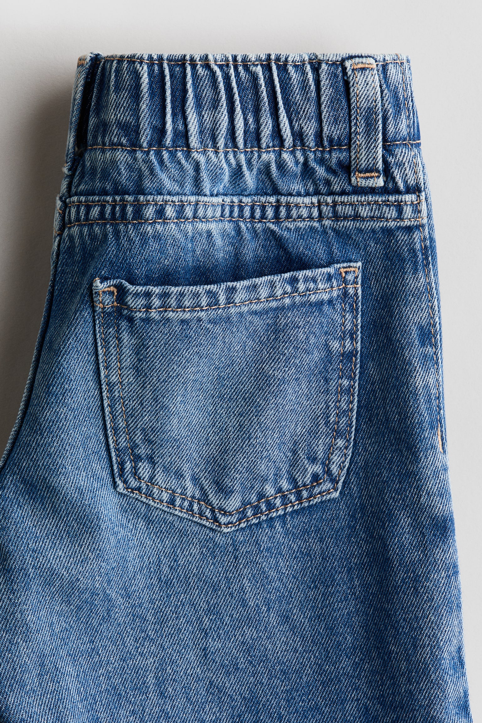 Детские джинсы H&M Loose-Fit Wide-Leg, цвет: Джинсовый синий — фото 6