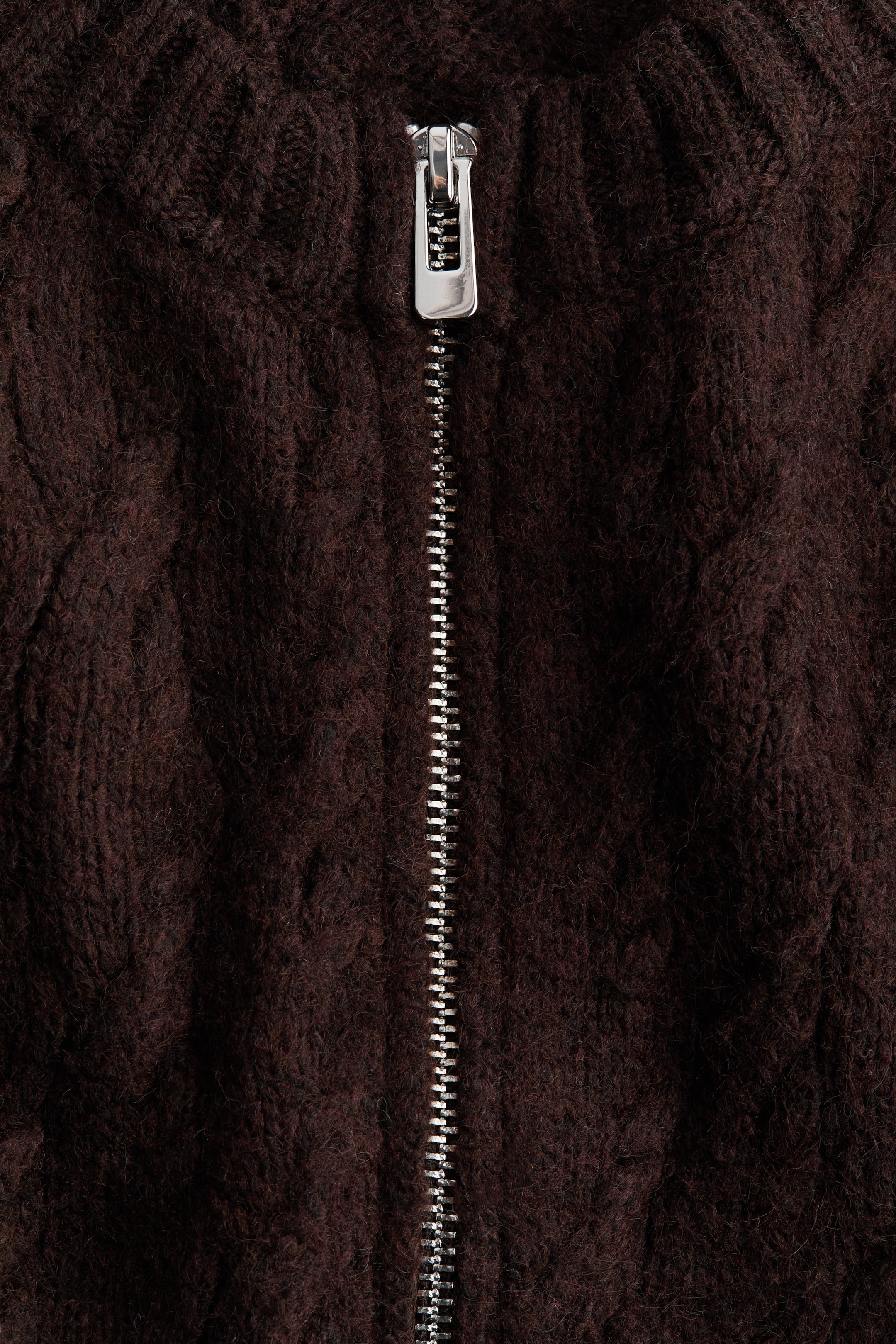 이미지 확대 보기: Fringe-trimmed cardigan - Dark brown - 여성 | H&M KR 6