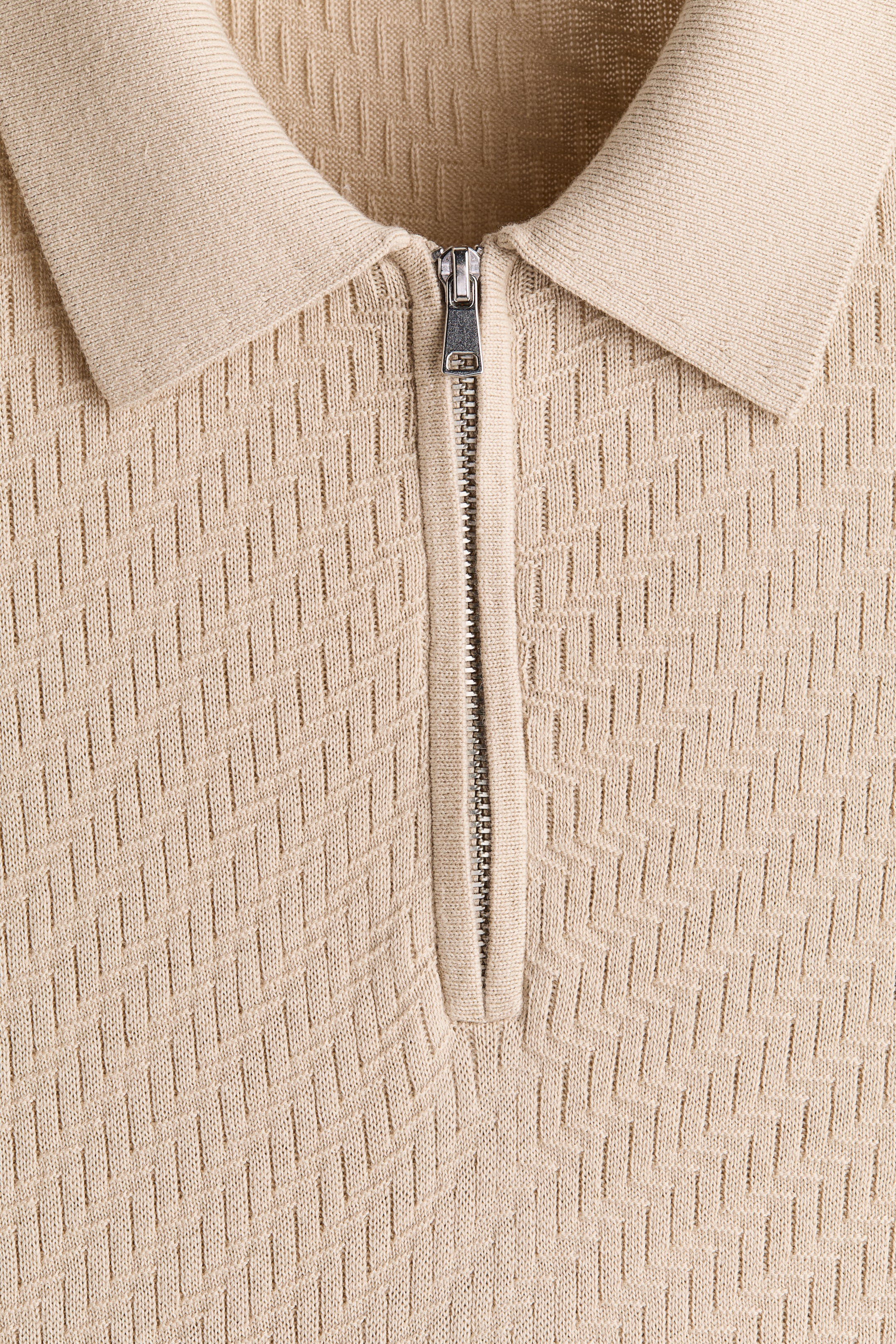 Slim-Fit Textured Polo Shirt