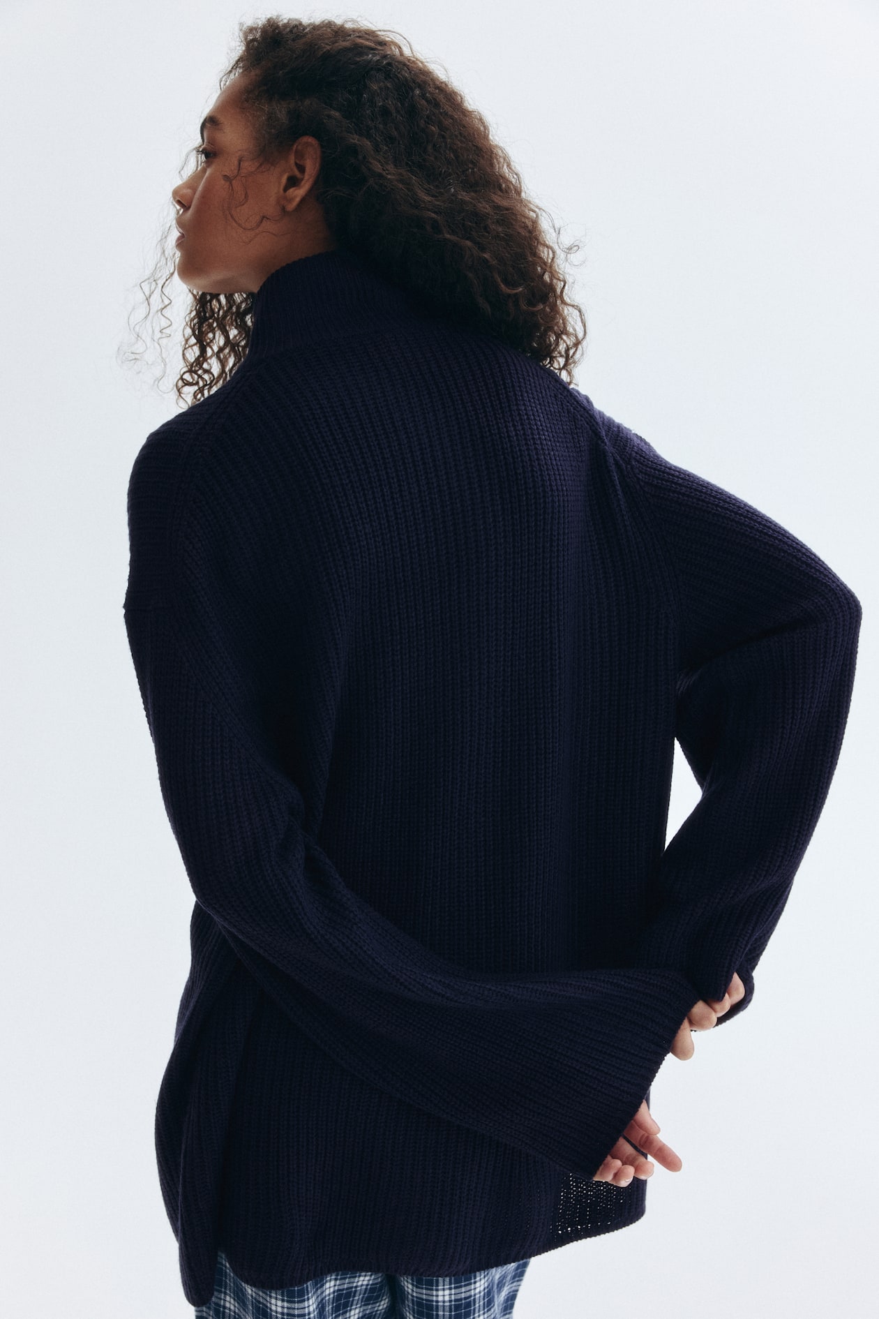 Chunky-Knit Half-Zip Sweater - image 4