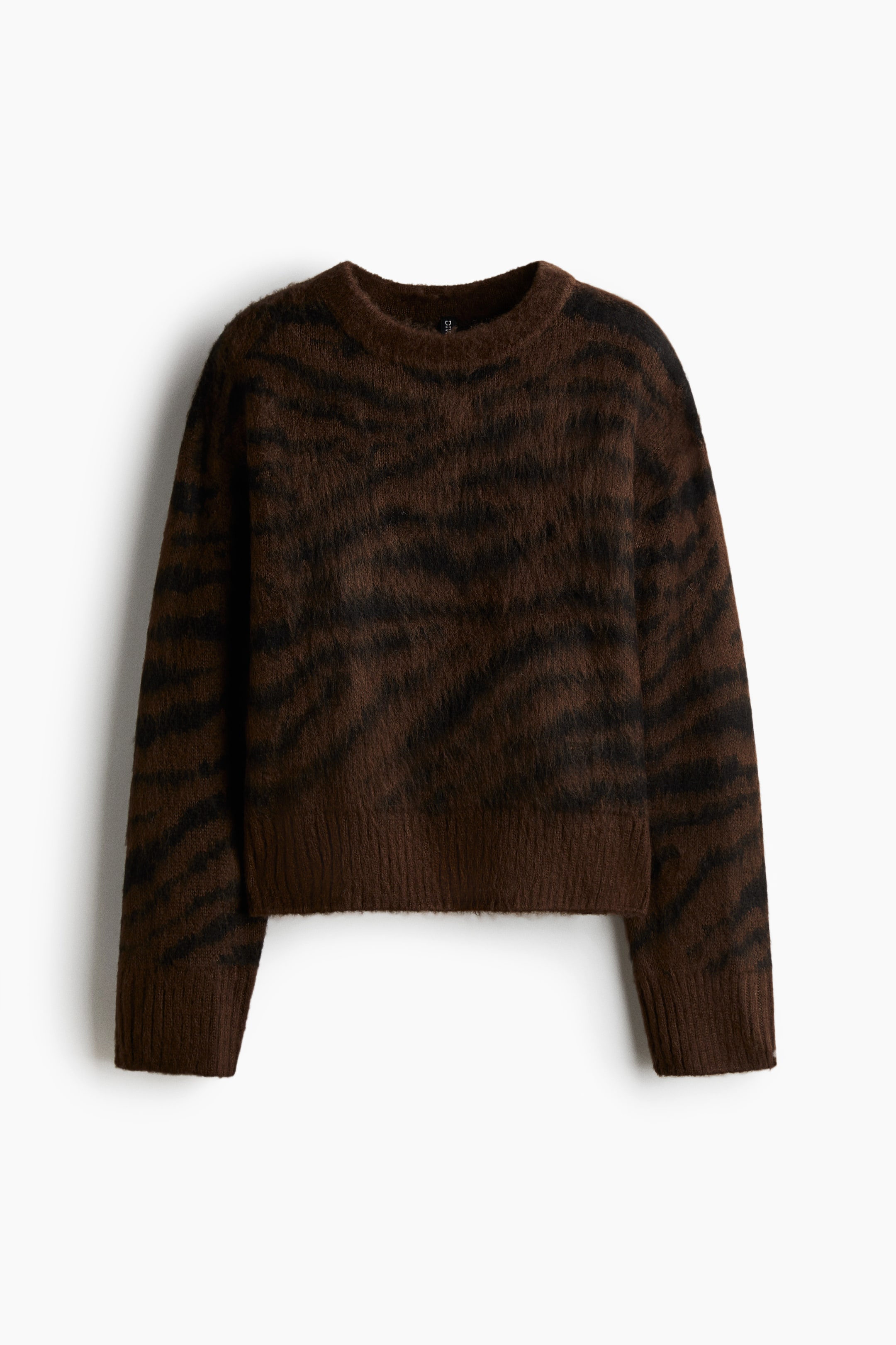 View larger image: Soft-knit jumper - Brown/Zebra print - Ladies | H&M 6